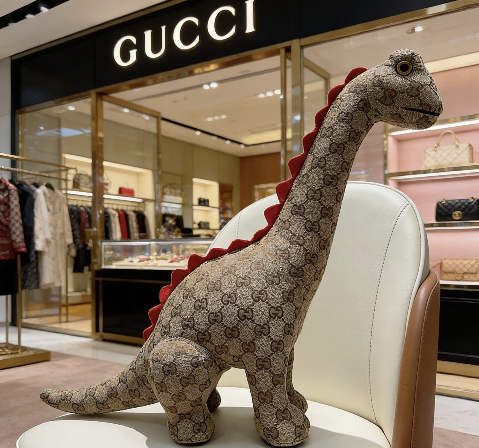Gucci 来袭 古驰官网首发新品恐龙玩偶独家高品质发售 出口法国订单新品发布 古驰的的一款恐龙公仔独家关节可动