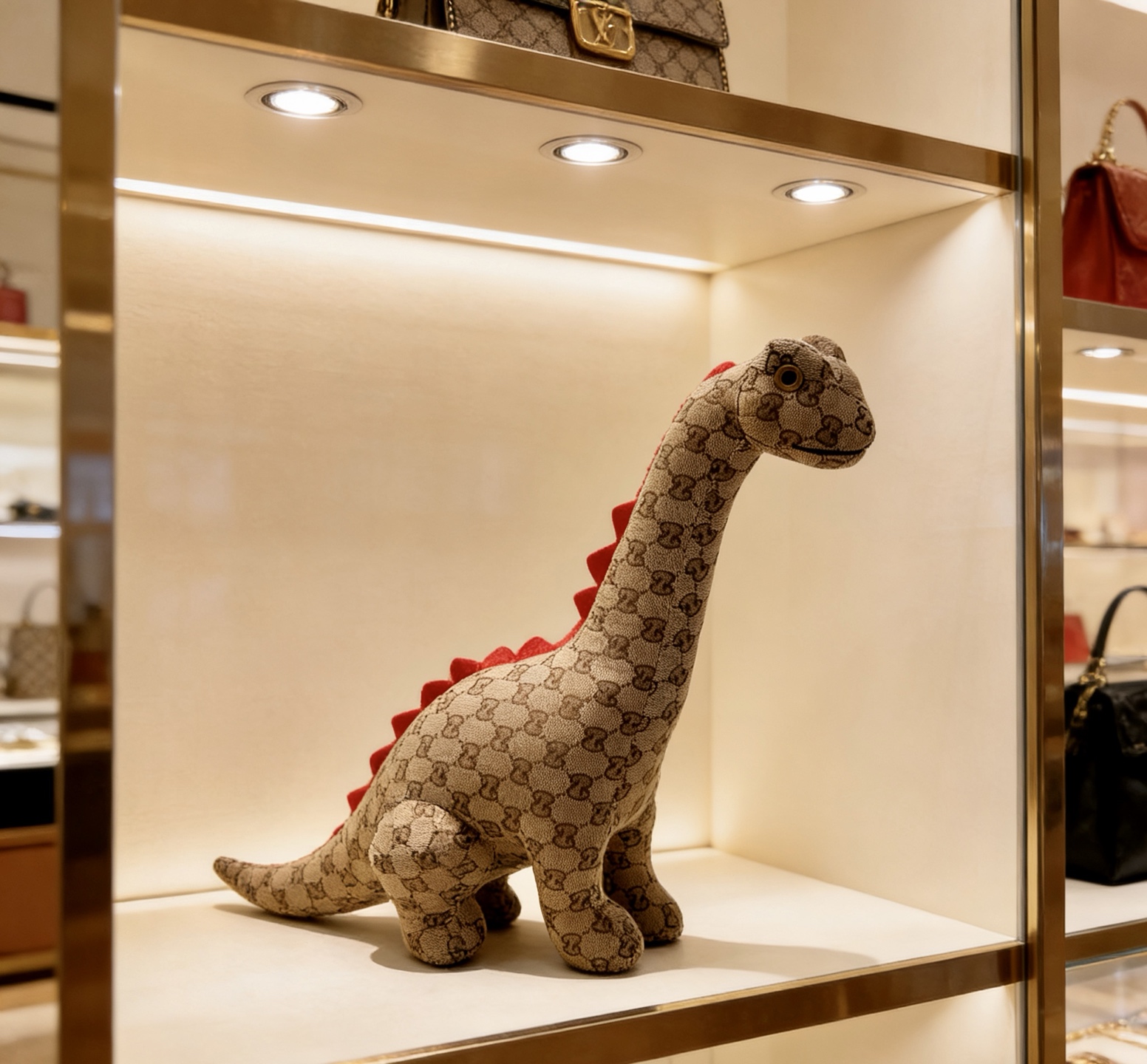 Gucci 来袭 古驰官网首发新品恐龙玩偶独家高品质发售 出口法国订单新品发布 古驰的的一款恐龙公仔独家关节可动