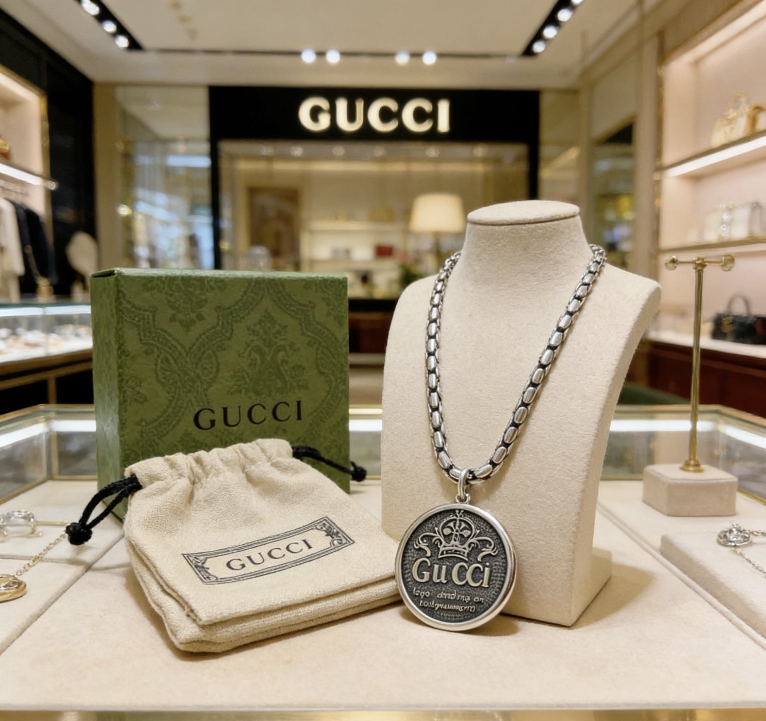 Gucci 新品发布 𝐆𝐮𝐜𝐜𝐢古驰项链最新款链条档次更高 Anger Forest系列双G古驰项链独特气质项链