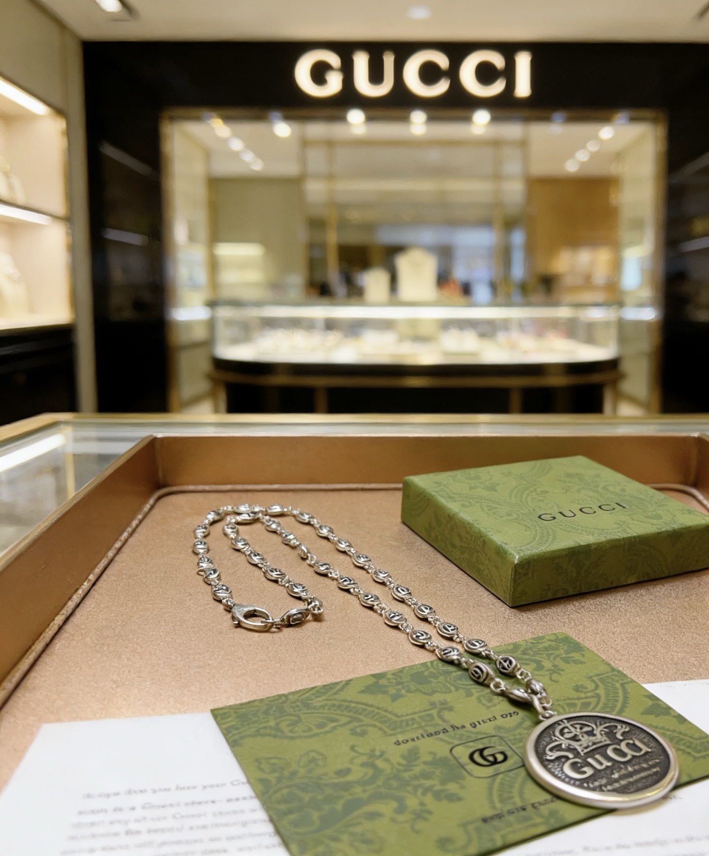 Gucci 新品发布 𝐆𝐮𝐜𝐜𝐢古驰项链最新款链条档次更高 Anger Forest系列双G古驰项链独特气质项链