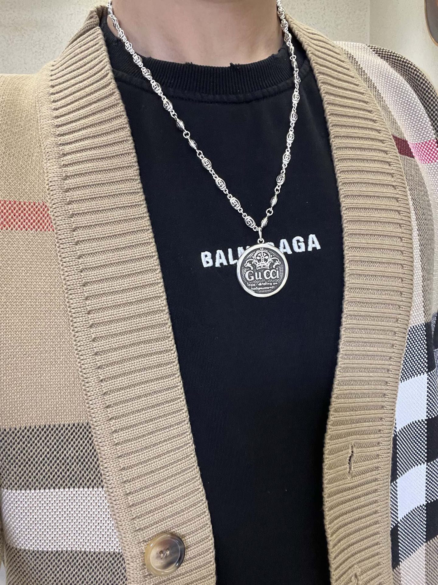 Gucci 新品发布 𝐆𝐮𝐜𝐜𝐢古驰项链最新款链条档次更高 Anger Forest系列双G古驰项链独特气质项链