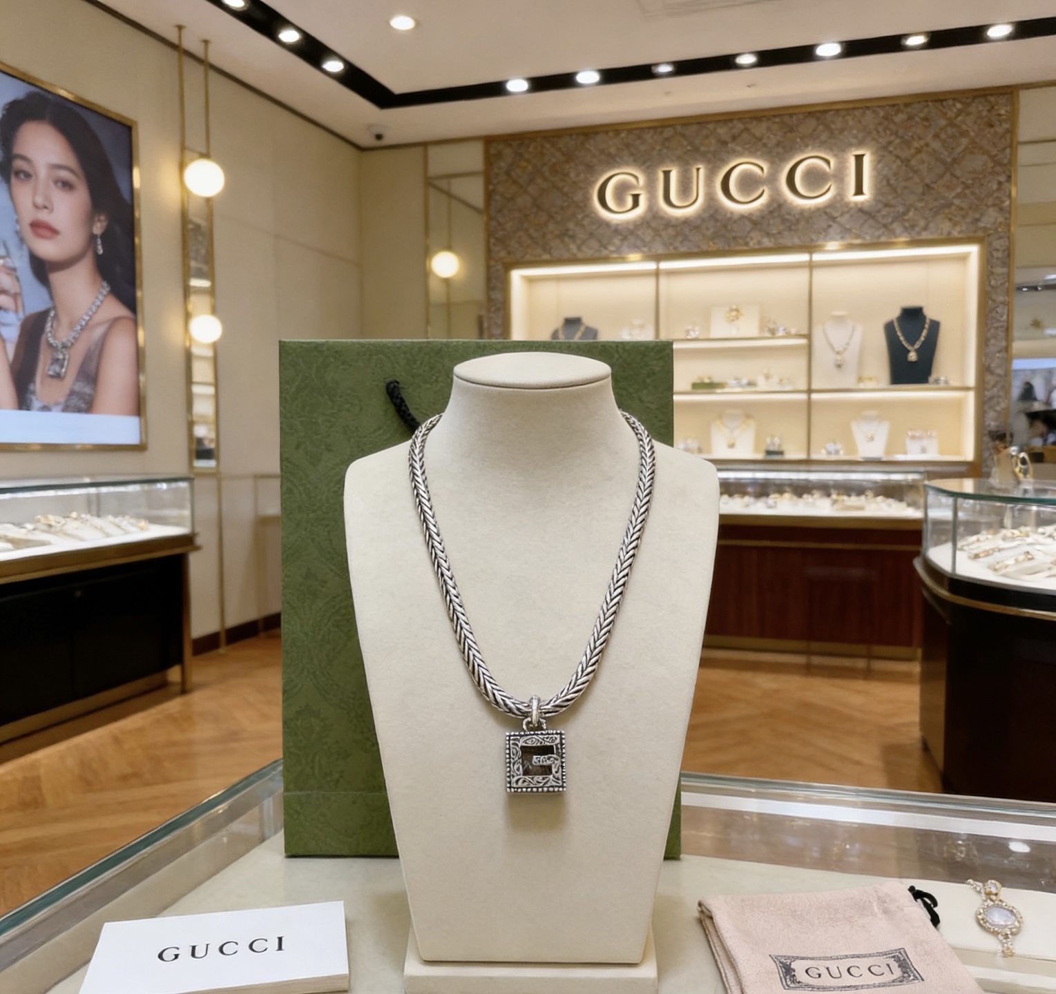Nuevo lanzamiento 👒 Collar Gucci de la última colección, de mayor calidad, mismo que usan las celebridades, serie Ange…