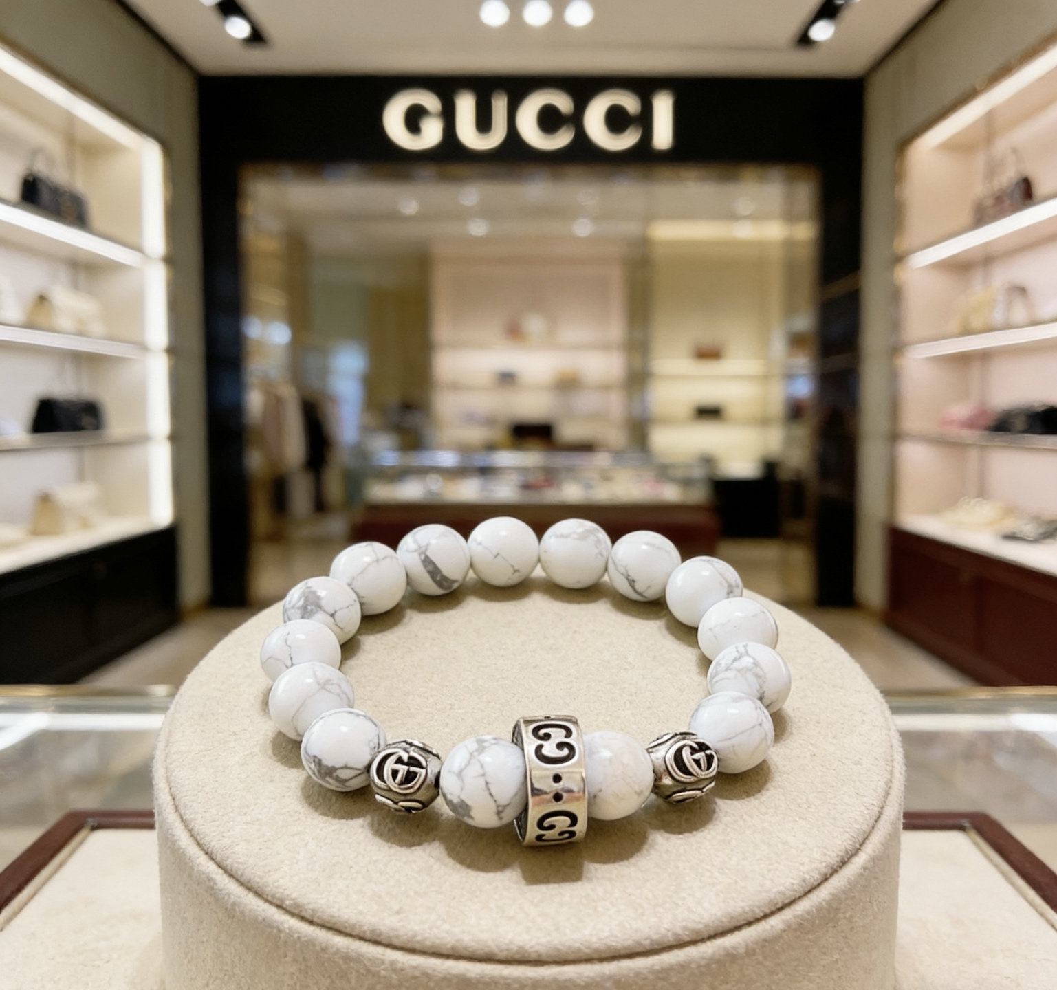 Pulsera 𝐆𝐮𝐜𝐜𝐢 para hombre y mujer, última versión, pulsera de piedra natural de mayor calidad, mismo estilo que us…