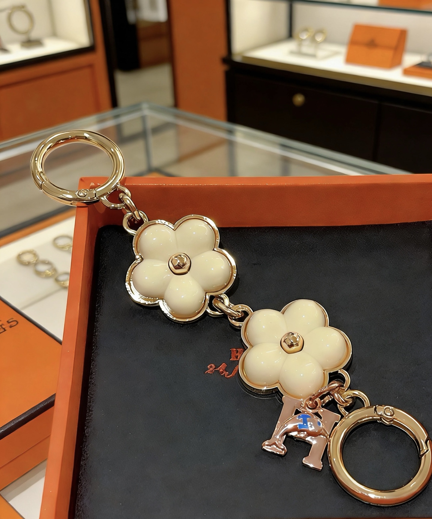 Hermès 新款Hermes爱马仕钥匙扣钥匙扣钥匙链加厚版 铂金版