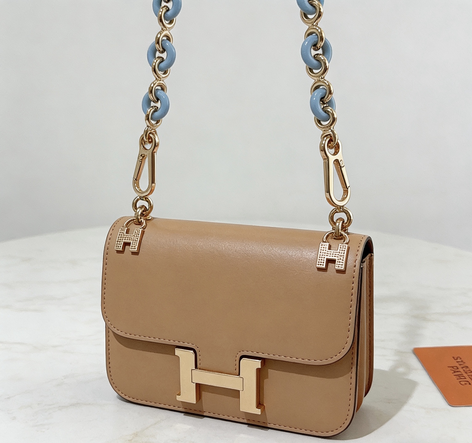 Hermès 新款Hermes爱马仕钥匙扣钥匙扣钥匙链加厚版 铂金版