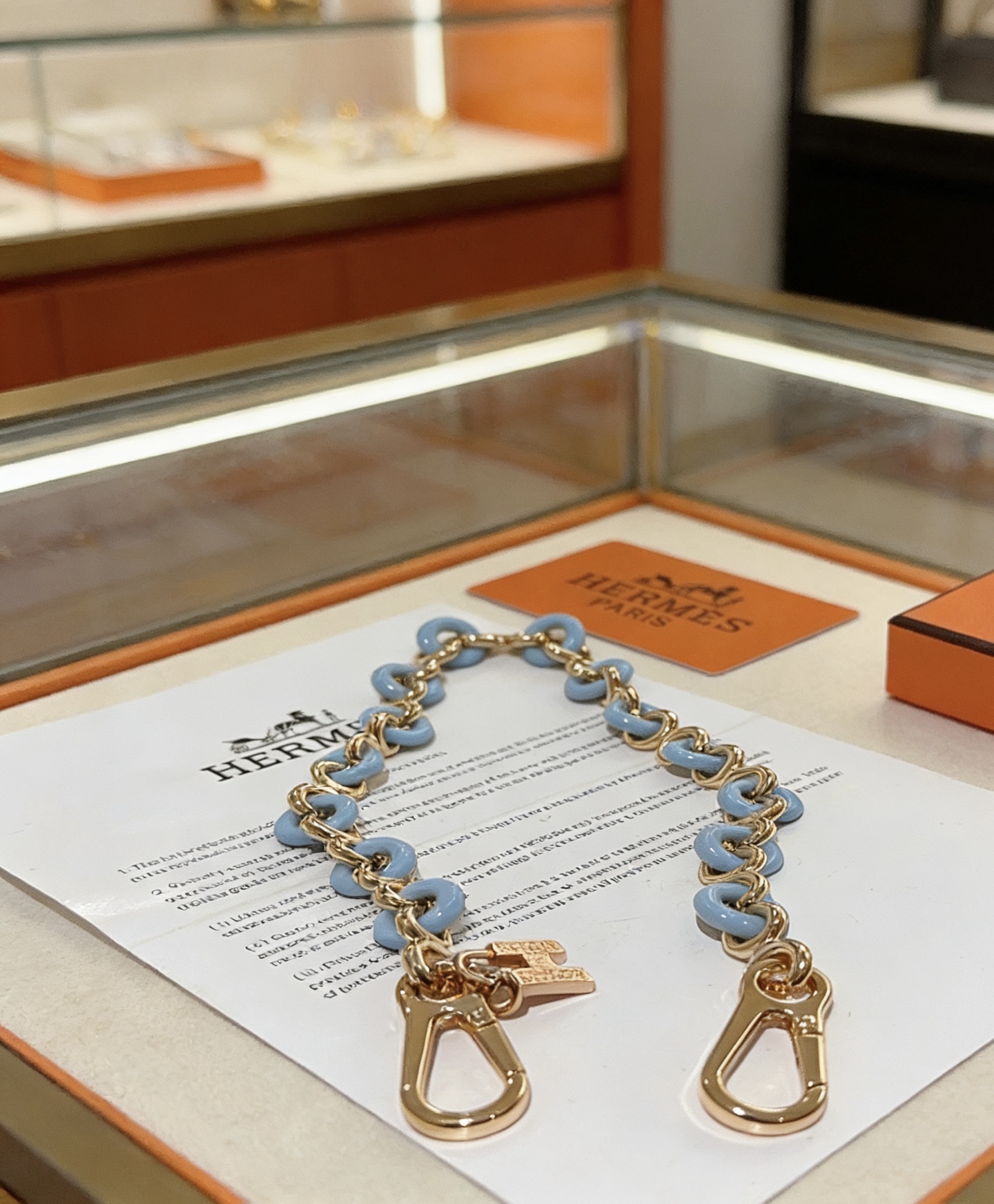 Hermès 新款Hermes爱马仕钥匙扣钥匙扣钥匙链加厚版 铂金版