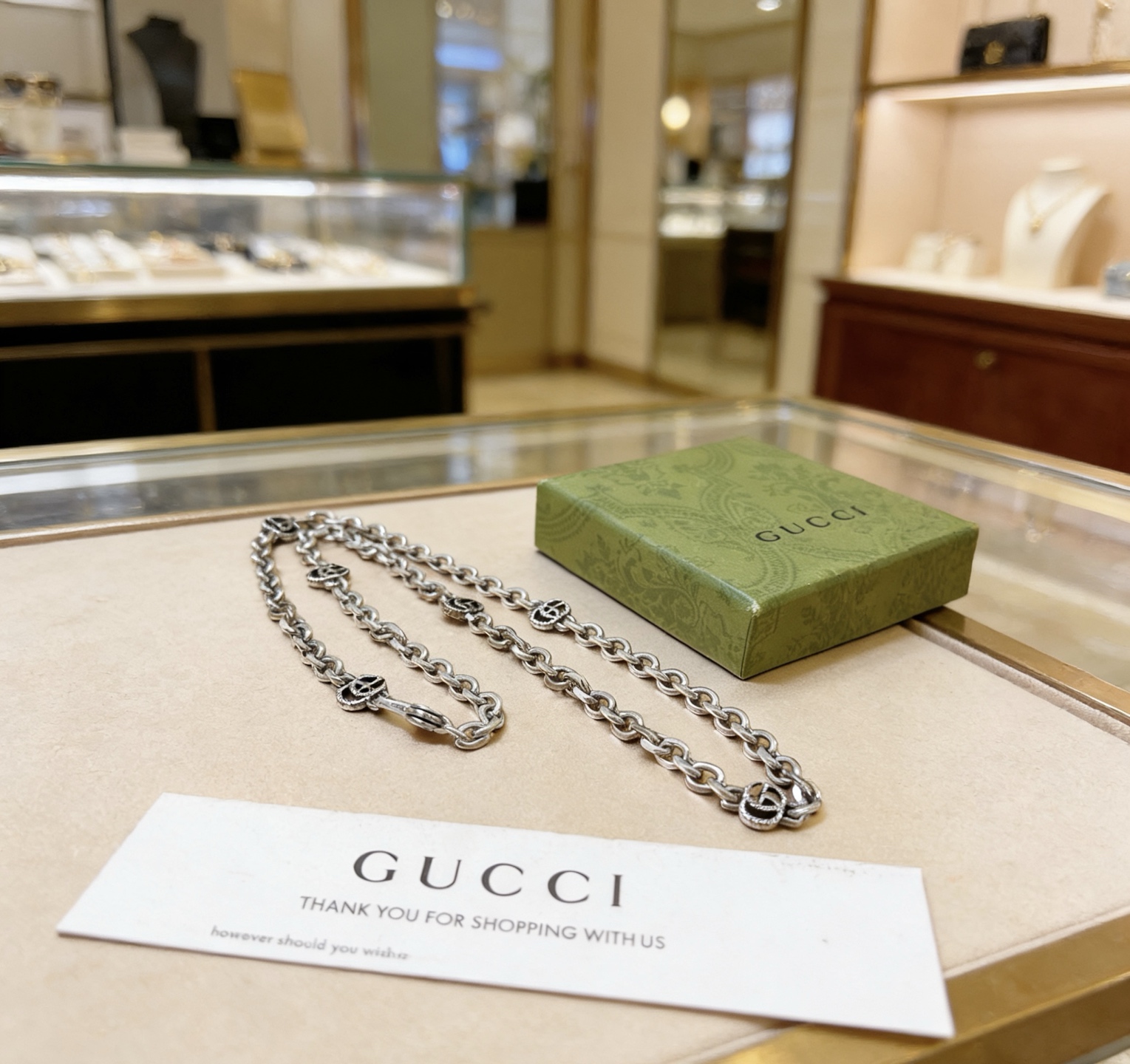 Gucci 太帅啦 𝐆𝐮𝐜𝐜𝐢古驰项链2026最新款链条加粗档次更高