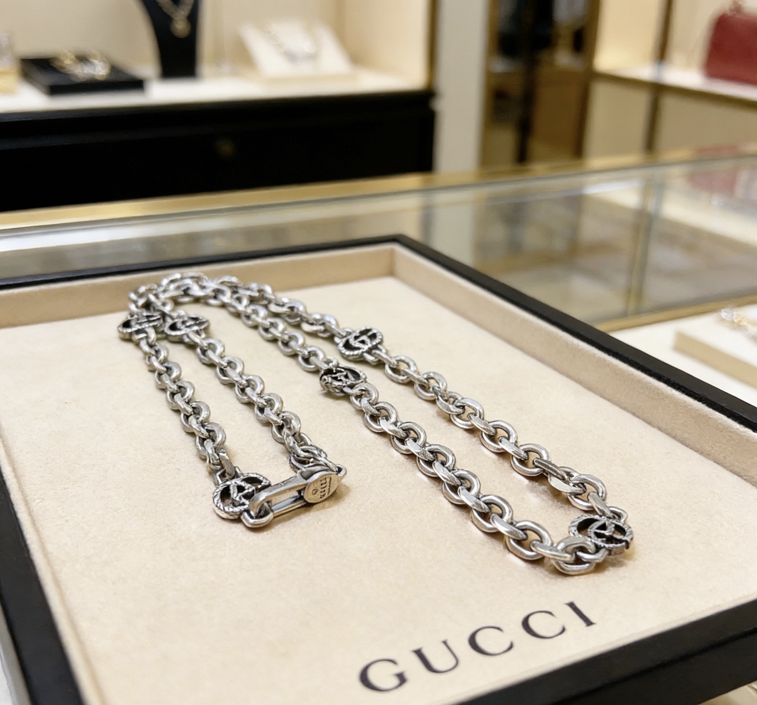 Gucci 太帅啦 𝐆𝐮𝐜𝐜𝐢古驰项链2026最新款链条加粗档次更高