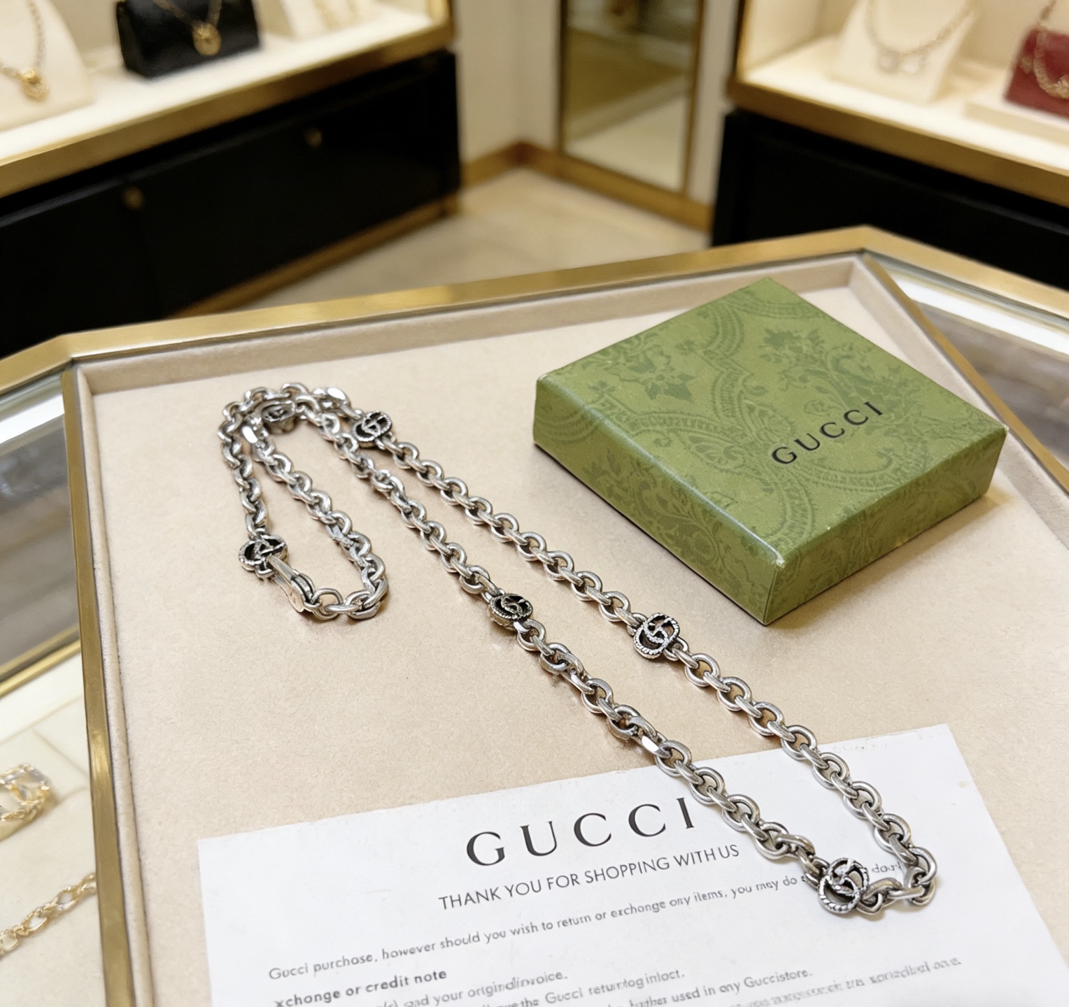 Gucci 太帅啦 𝐆𝐮𝐜𝐜𝐢古驰项链2026最新款链条加粗档次更高