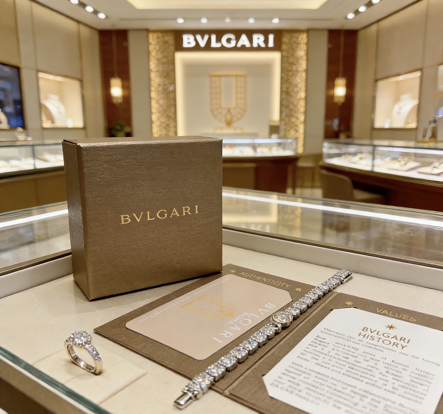 Bvlgari 满钻镶嵌宝格丽手链V金材质 BVLGARI宝格丽 DIVAS‘ DREAM 系列 品相完美