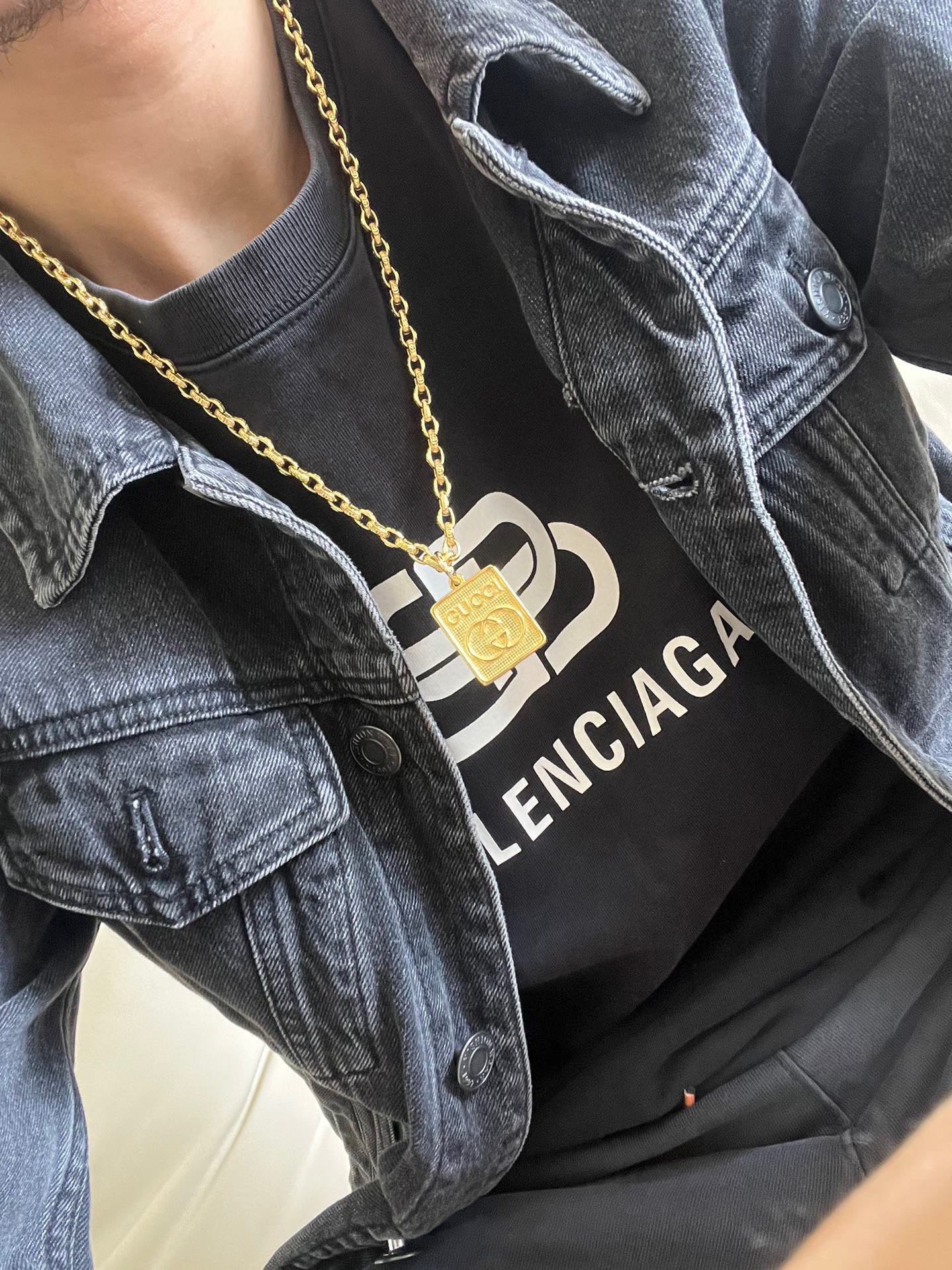 Gucci 𝐆𝐮𝐜𝐜𝐢古驰项链最新款链条档次更高