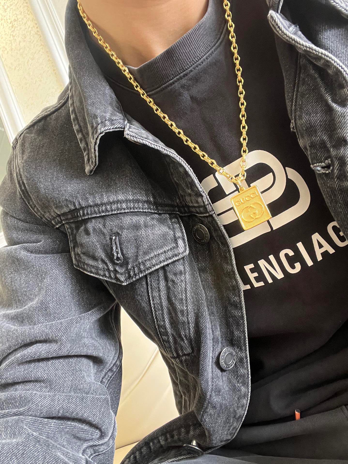 Gucci 𝐆𝐮𝐜𝐜𝐢古驰项链最新款链条档次更高