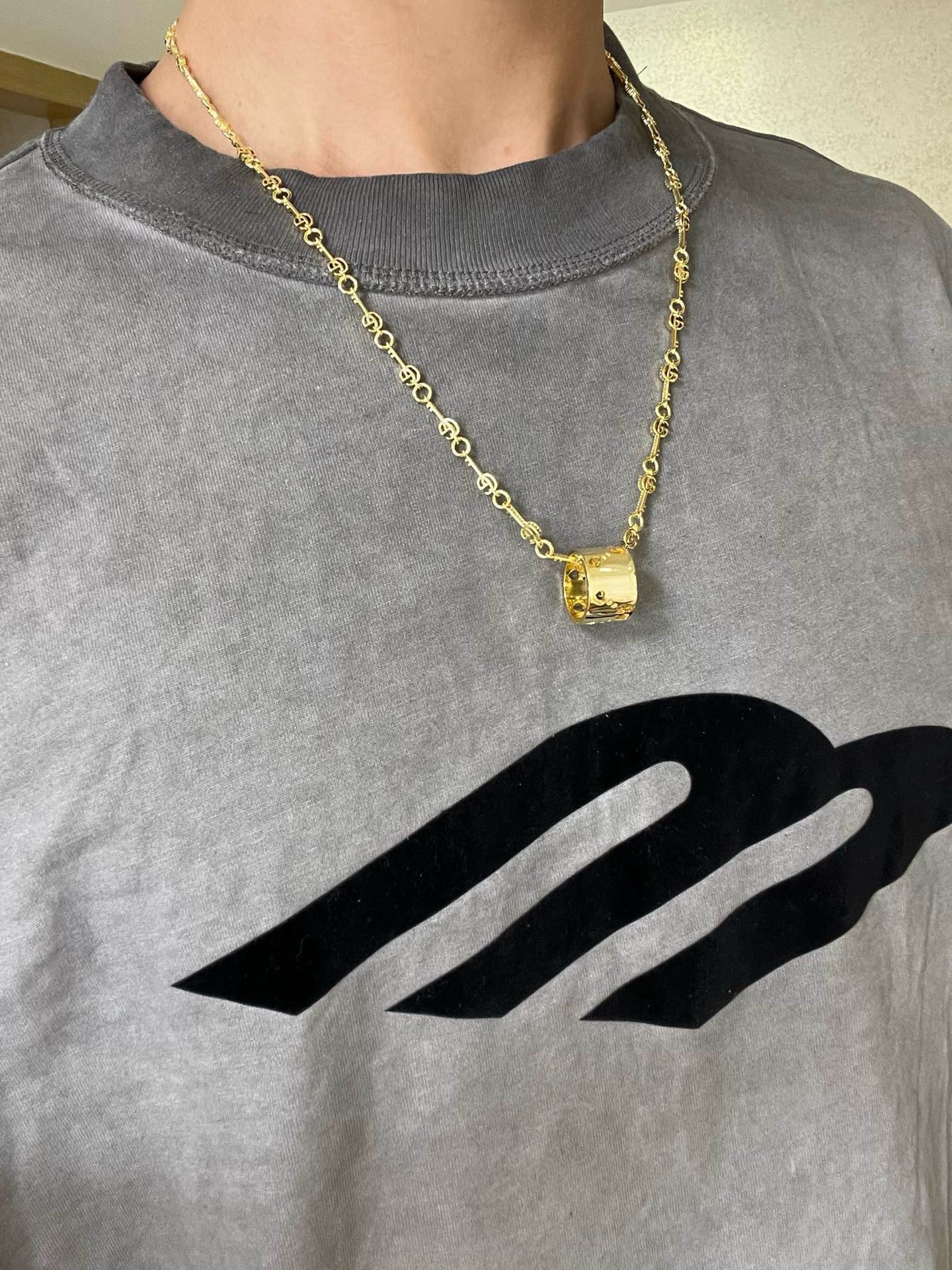 Gucci 新品发布 𝐆𝐮𝐜𝐜𝐢古驰项链最新款链条档次更高 Anger Forest系列双G 款设计理念项链系列 银项链