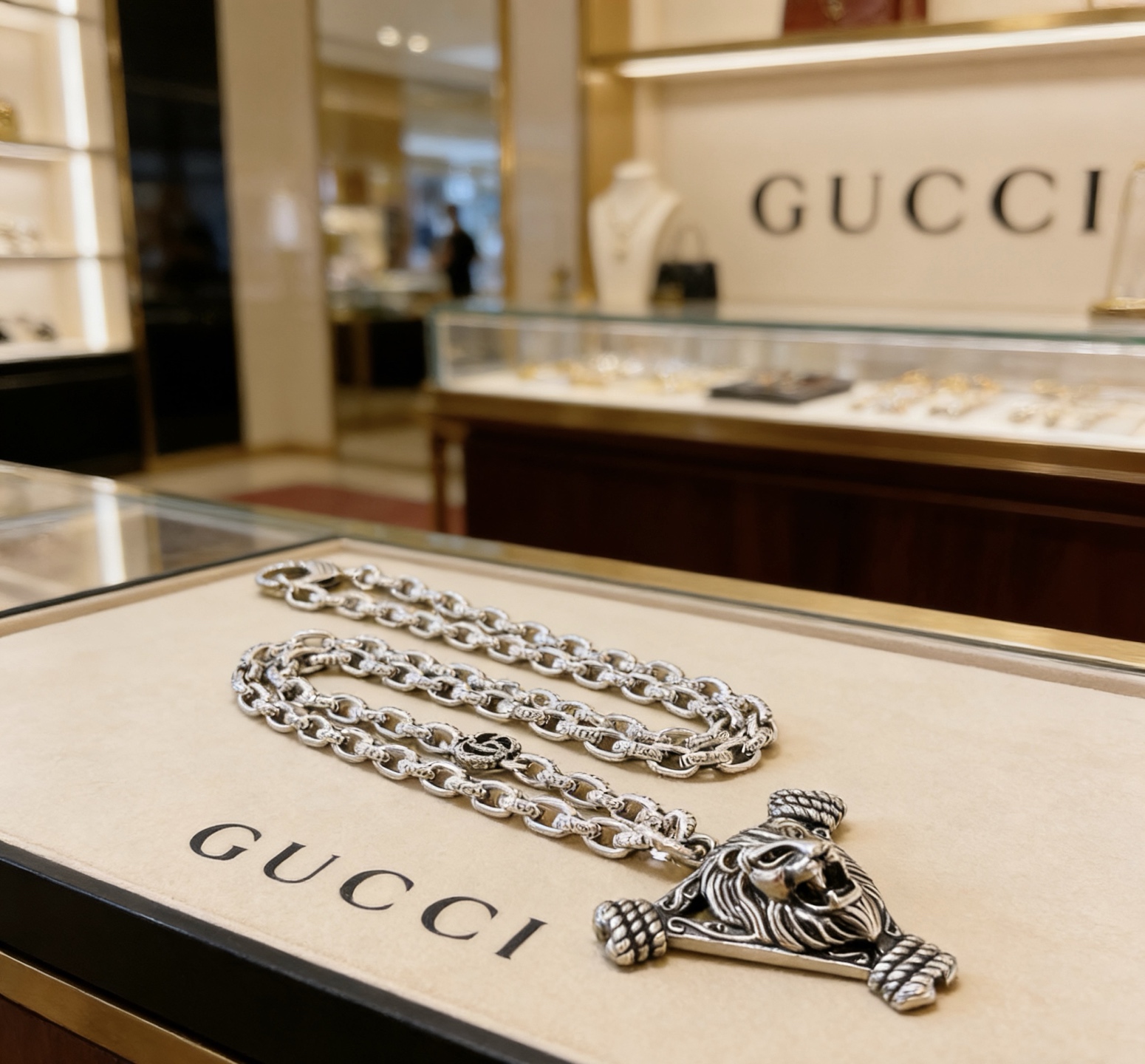 Gucci 𝐆𝐮𝐜𝐜𝐢古驰项链最新款链条档次更高 Anger Forest系列双G古驰项链