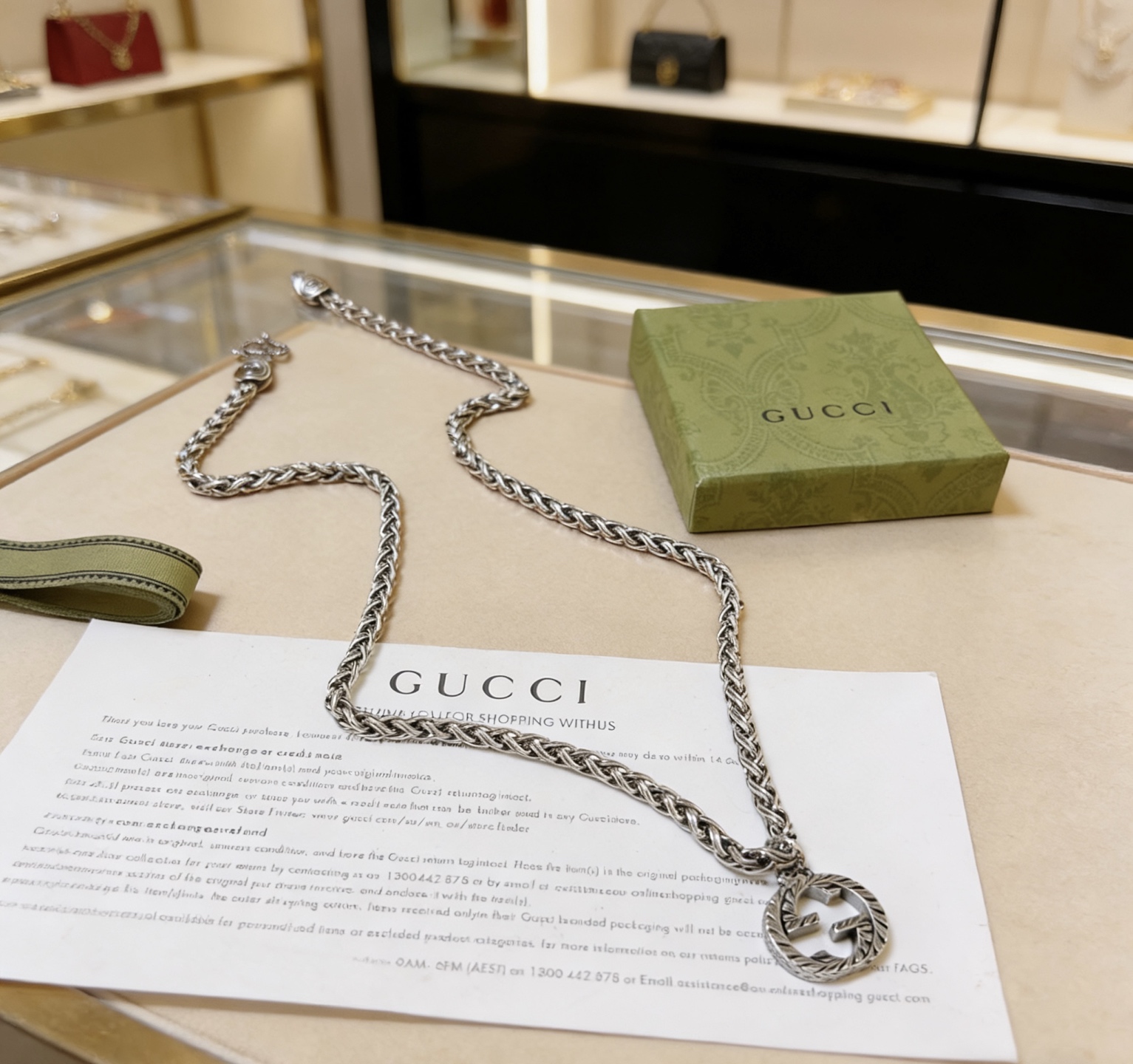 Gucci 新品发布 不爆不发 抖音带货 首选 𝐆𝐮𝐜𝐜𝐢古驰项链最新款链条档次更高 Anger Forest系列双g设计理念 项链