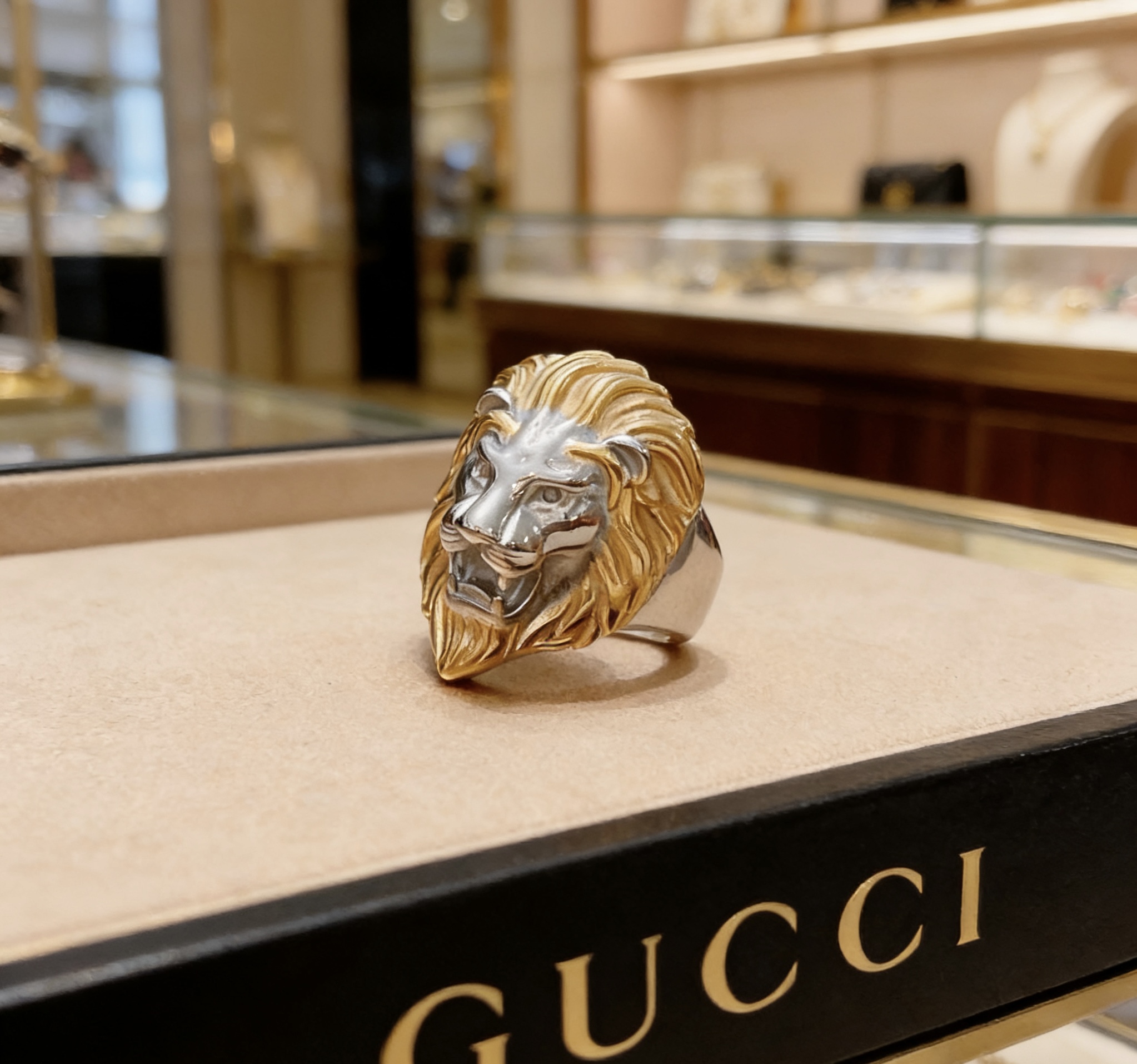 Gucci 𝐆𝐮𝐜𝐜𝐢古驰戒指最新款款式档次更高 Anger Forest系列双G纯手工制作工艺 古驰戒指 狮子纯手工打造