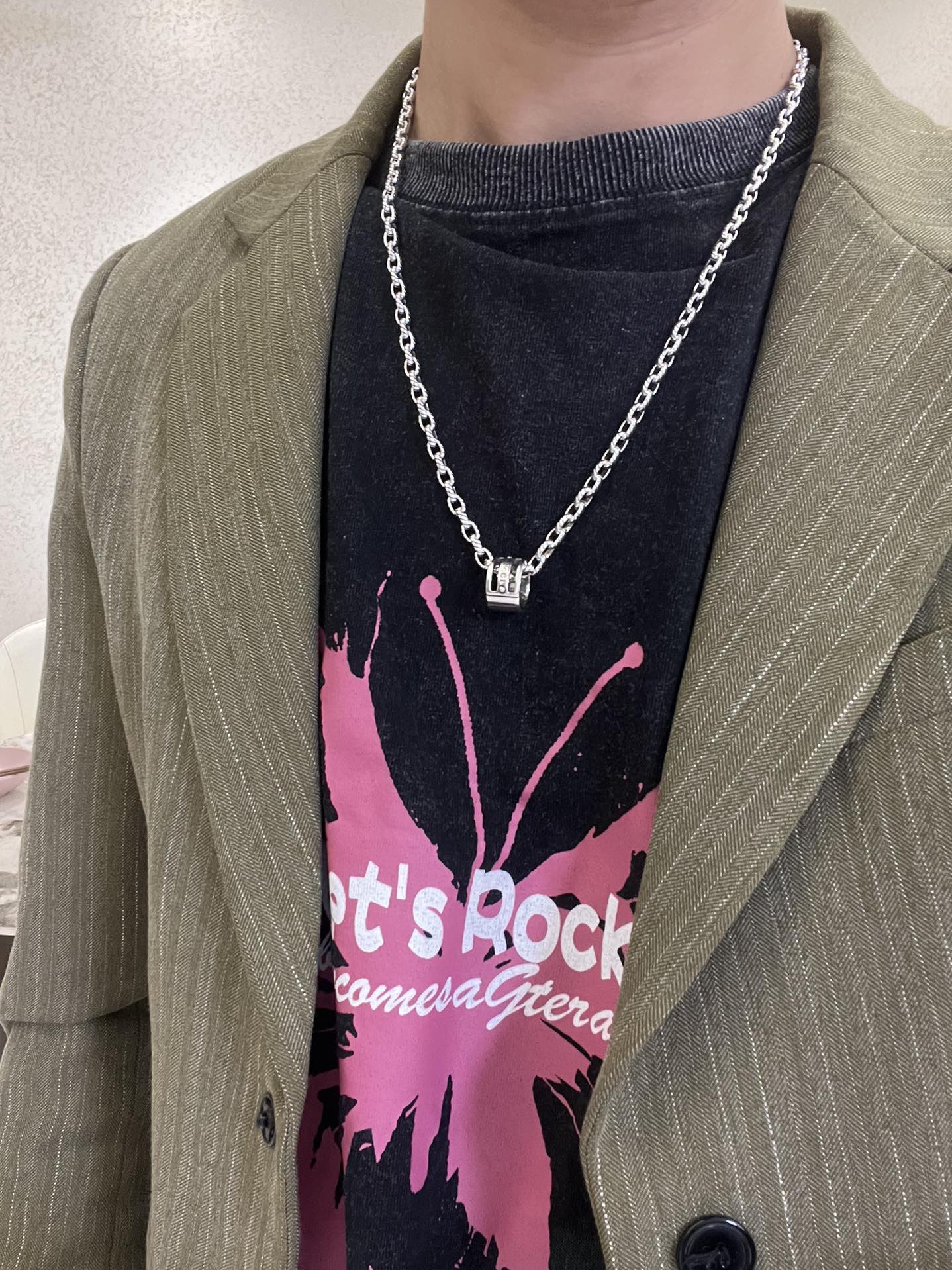 Gucci 𝐆𝐮𝐜𝐜𝐢古驰项链最新款链条档次更高 Anger Forest系列双G 款古驰系列 银项链