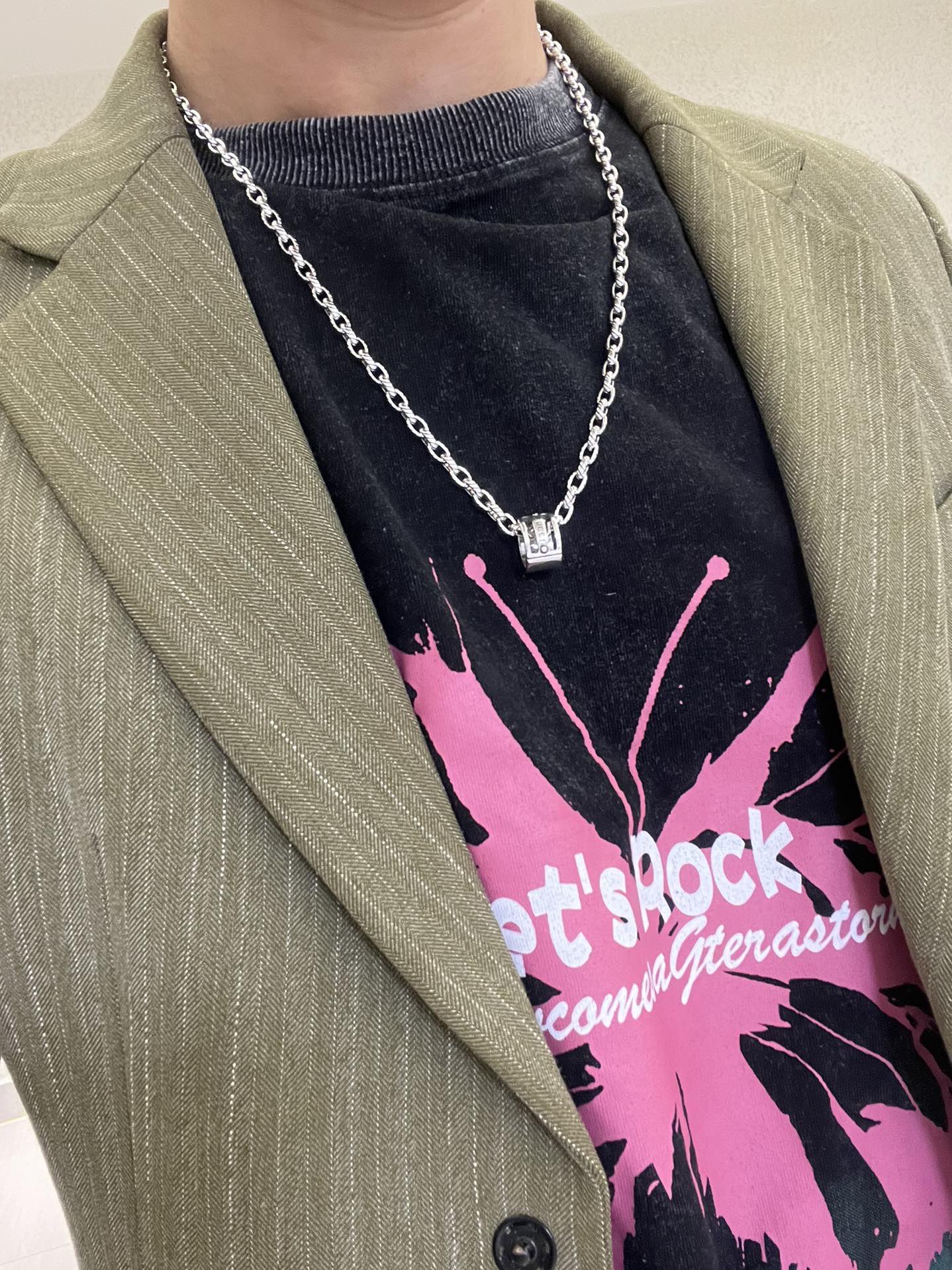 Gucci 𝐆𝐮𝐜𝐜𝐢古驰项链最新款链条档次更高 Anger Forest系列双G 款古驰系列 银项链