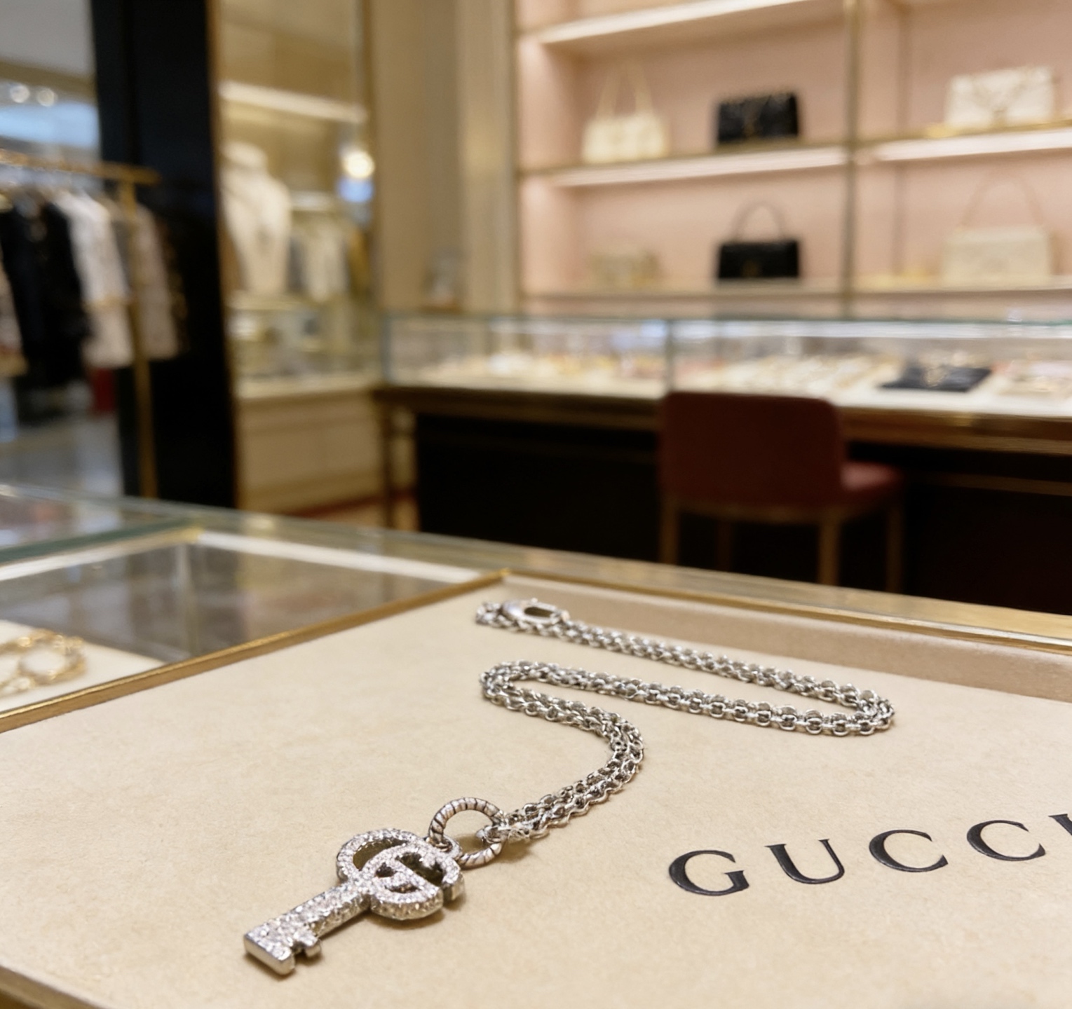 Gucci 𝐆𝐮𝐜𝐜𝐢古驰项链最新款链条档次更高 Anger Forest系列双G 款设计理念项链系列 银项链