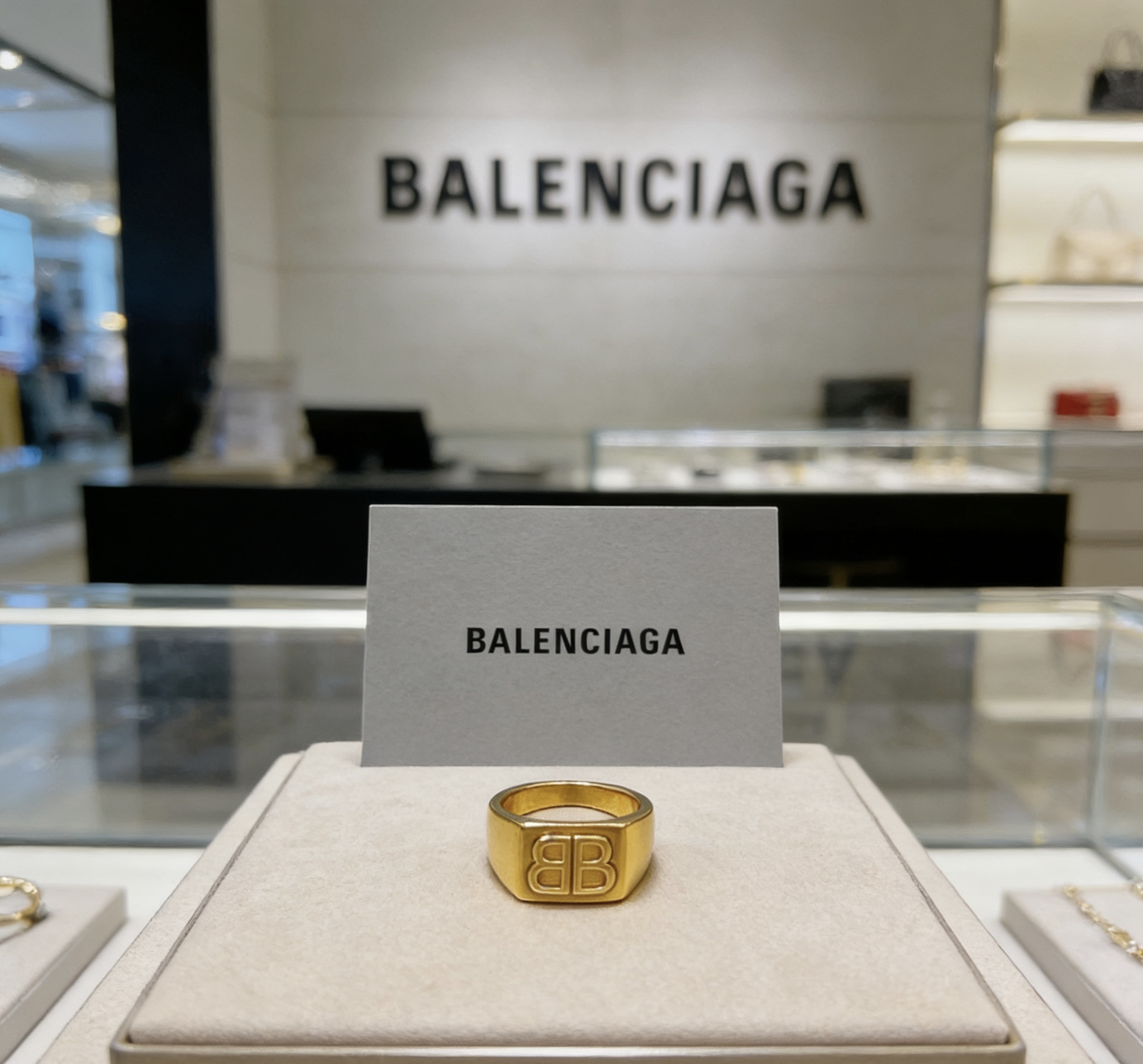 Balenciaga 新品 巴黎世家戒指 Balenciaga戒指