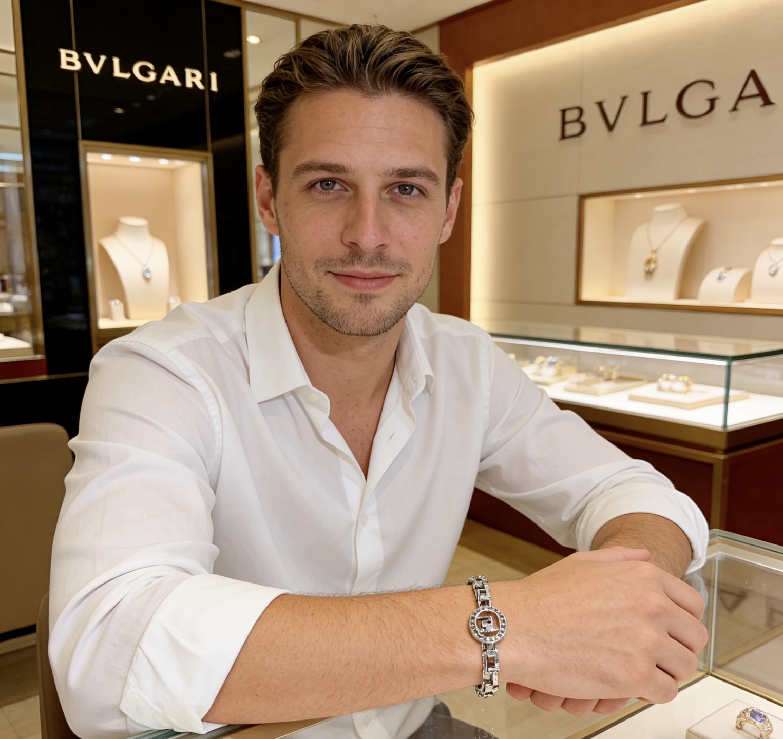 Bvlgari 宝格丽手链V金材质 BVLGARI宝格丽 DIVAS‘ DREAM 系列 品相完美