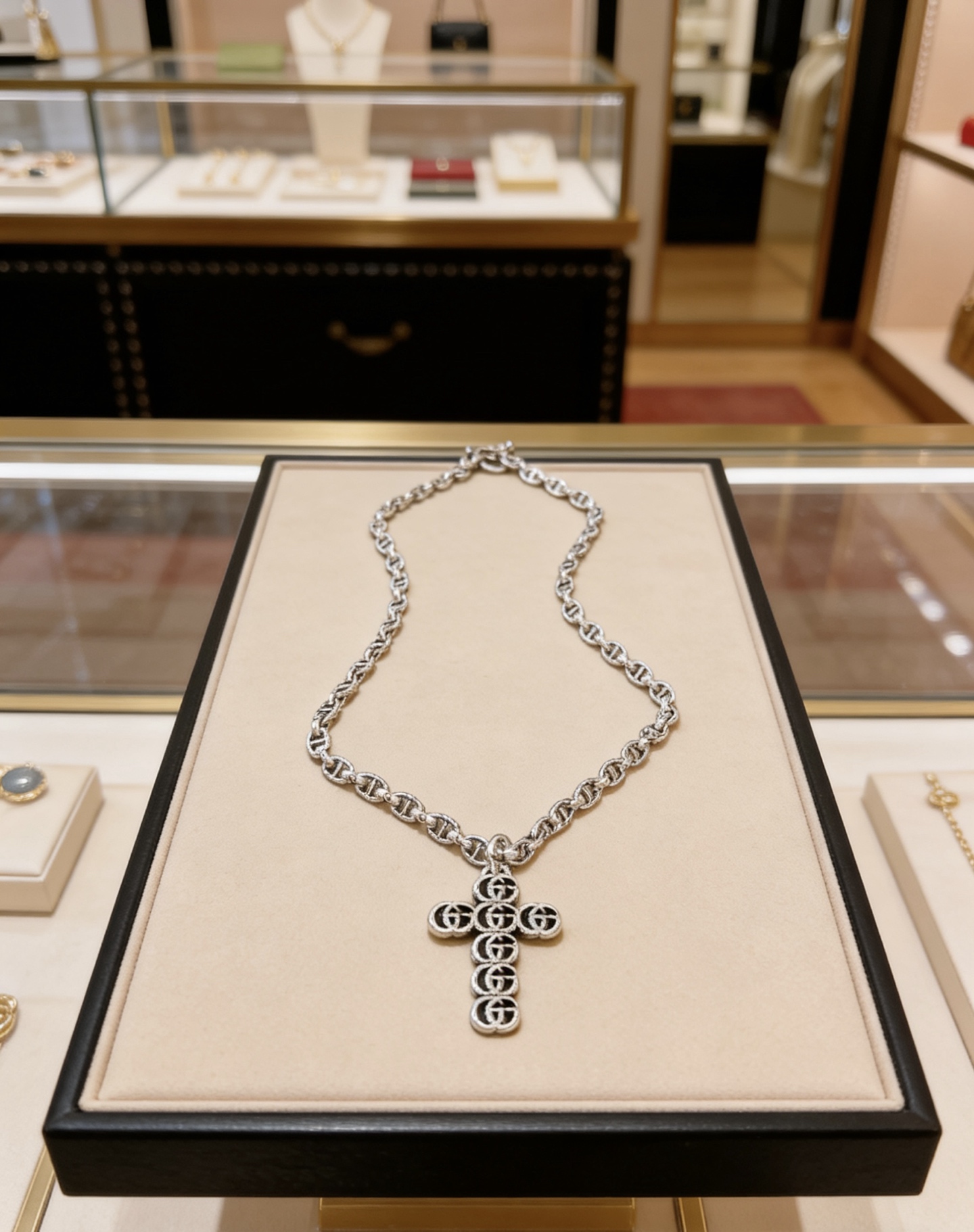 Gucci 𝐆𝐮𝐜𝐜𝐢古驰项链最新款链条档次更高
