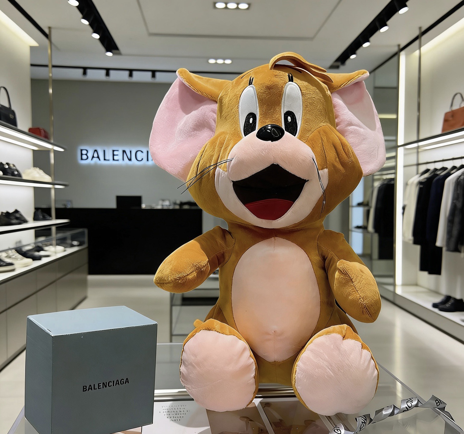 Balenciaga 来袭 巴黎世家官网首发新品猫和老鼠玩偶独家高品质发售 出口法国订单新品发布 巴黎世家一款杰瑞公仔
