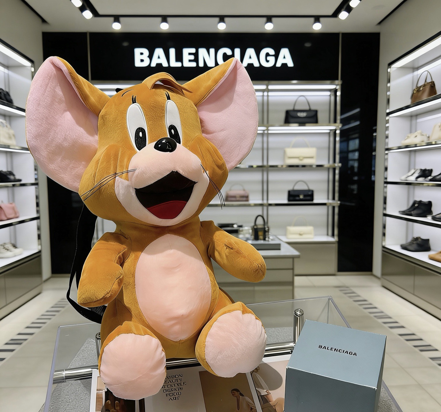 Balenciaga 来袭 巴黎世家官网首发新品猫和老鼠玩偶独家高品质发售 出口法国订单新品发布 巴黎世家一款杰瑞公仔