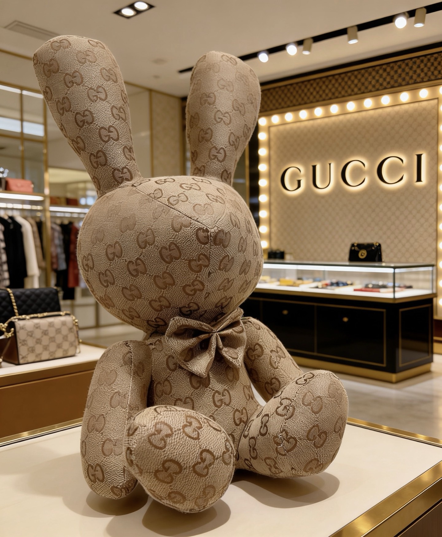 Gucci 来袭 古驰官网首发新品小兔兔玩偶独家高品质发售 出口法国订单新品发布 古驰的的一款小兔兔公仔