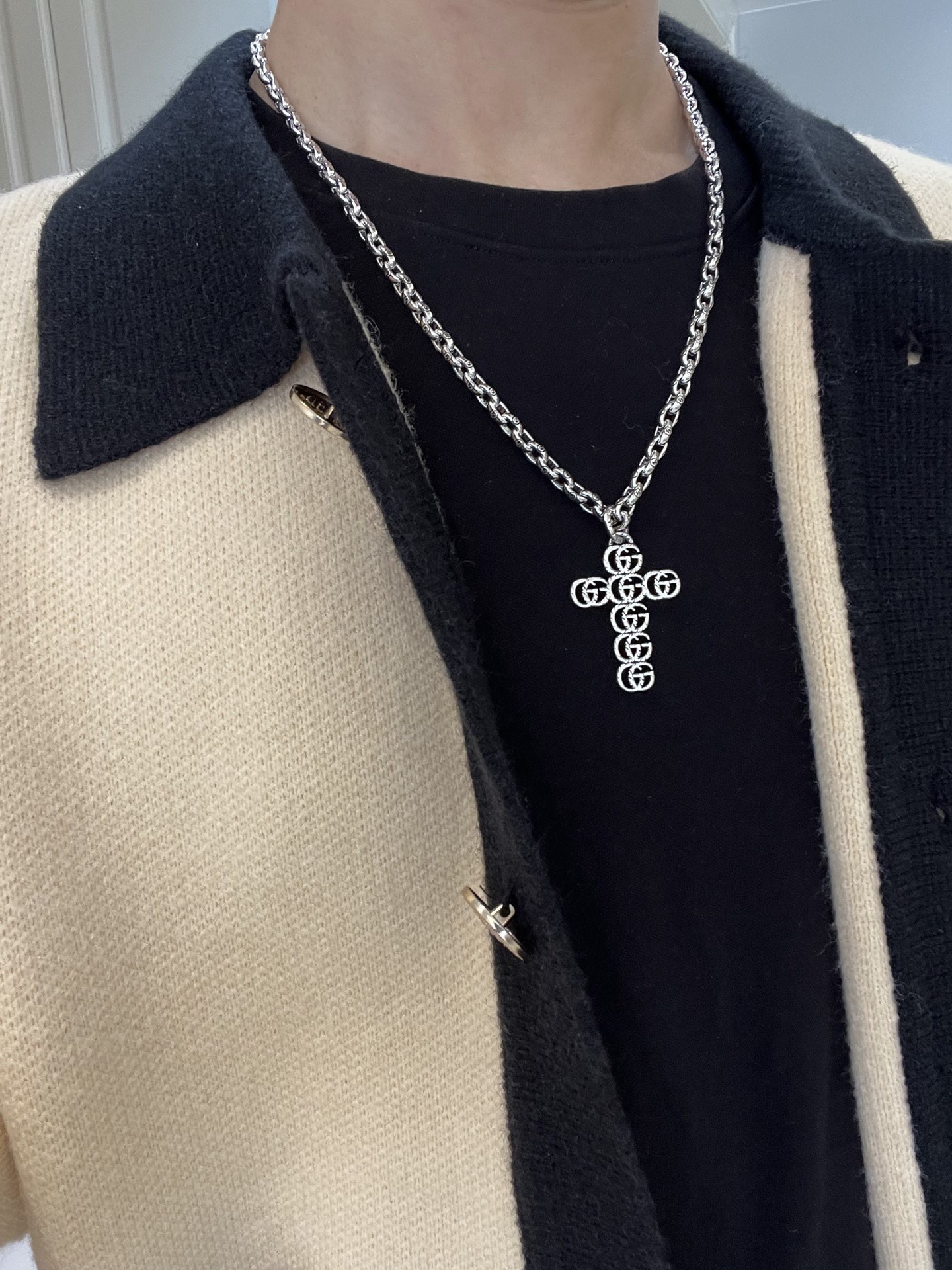 Gucci 𝐆𝐮𝐜𝐜𝐢古驰项链最新款链条档次更高 Anger Forest系列双G古驰项链
