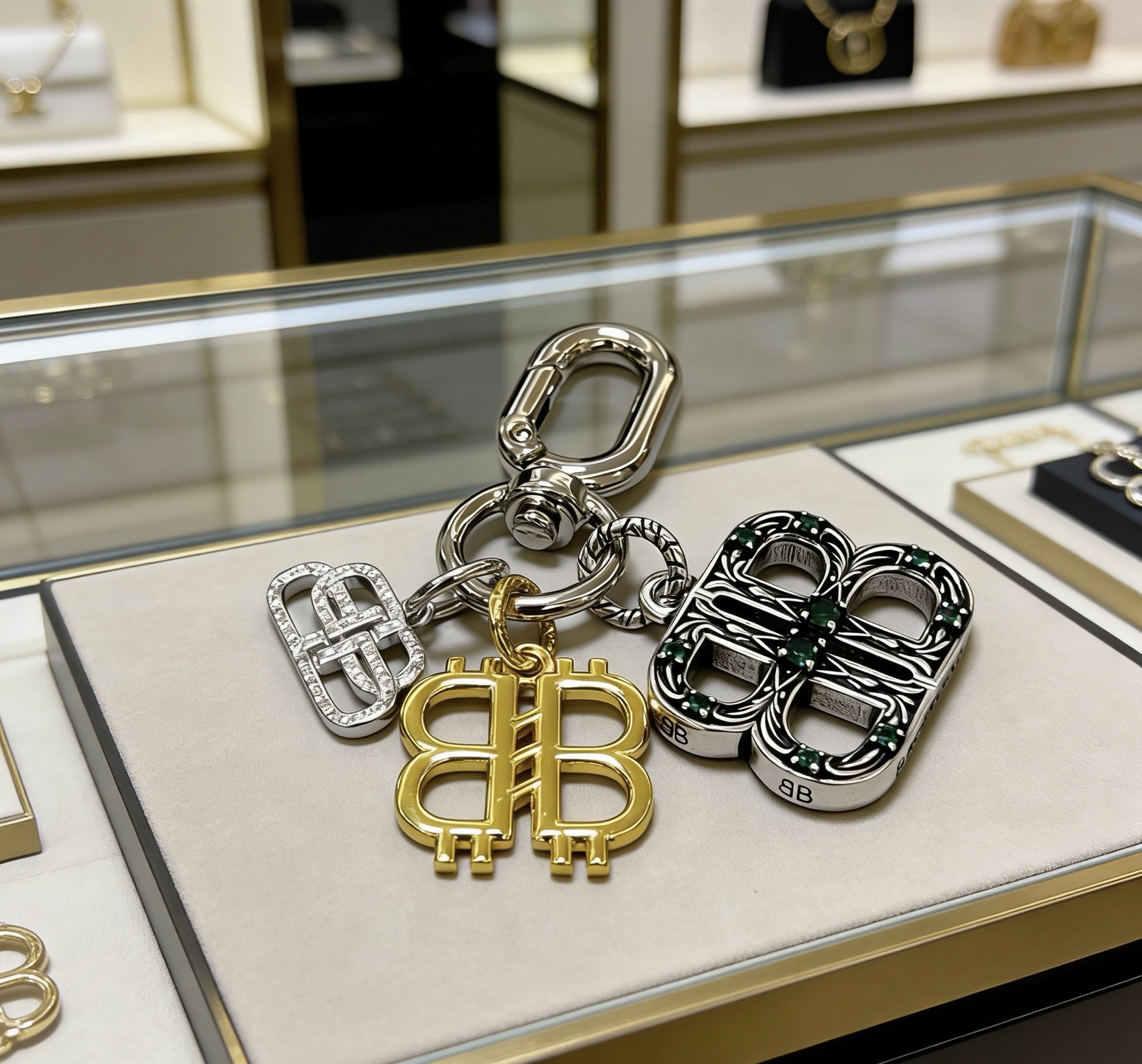 Balenciaga 新品发布 巴黎世家包包挂饰钥匙扣 巴黎世家钥匙扣 最新款包包挂饰档次更高 款联名设计理念钥匙扣系列