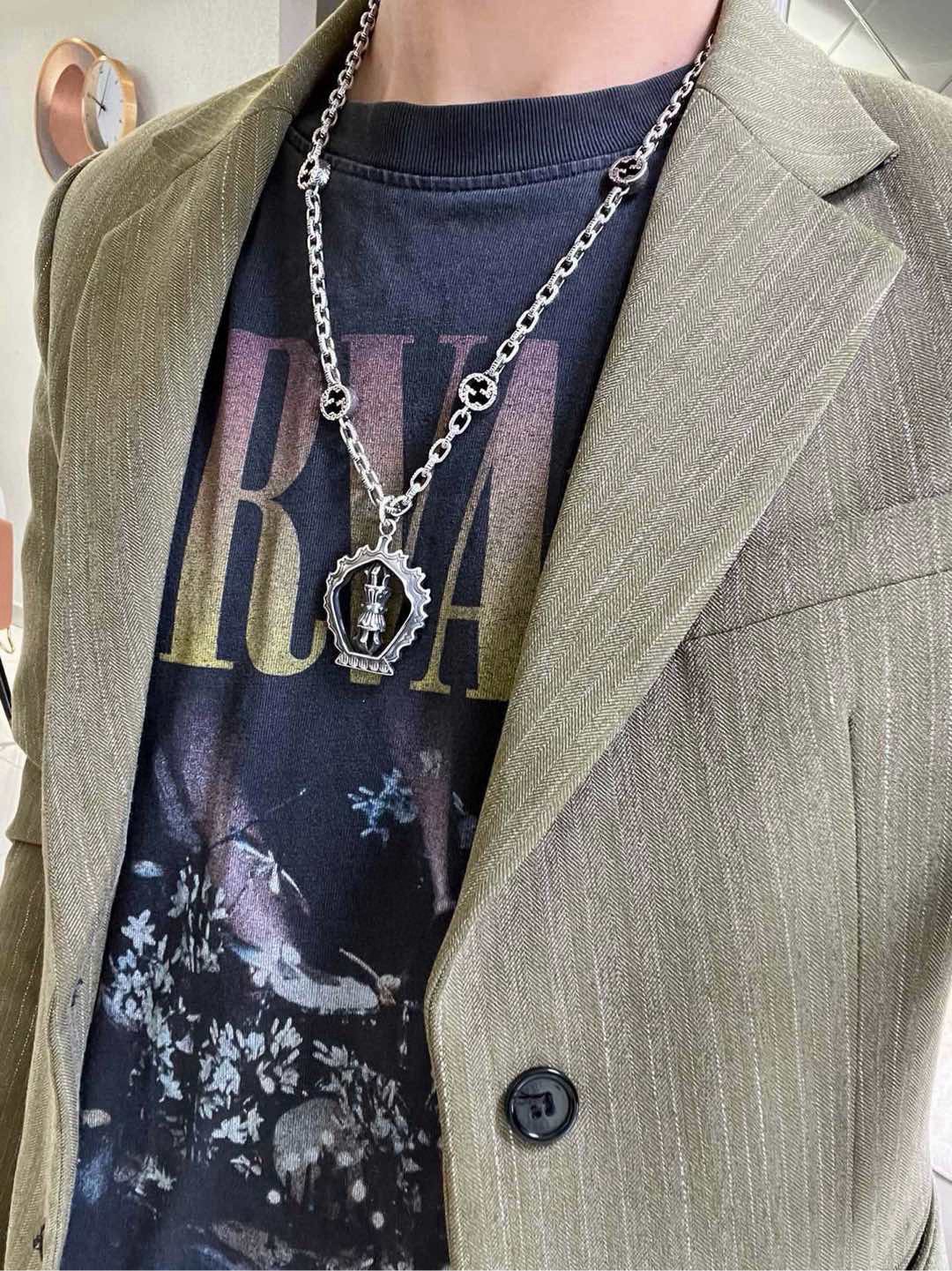 Gucci 新品发布 巨帅 Forest系列双G古驰项链