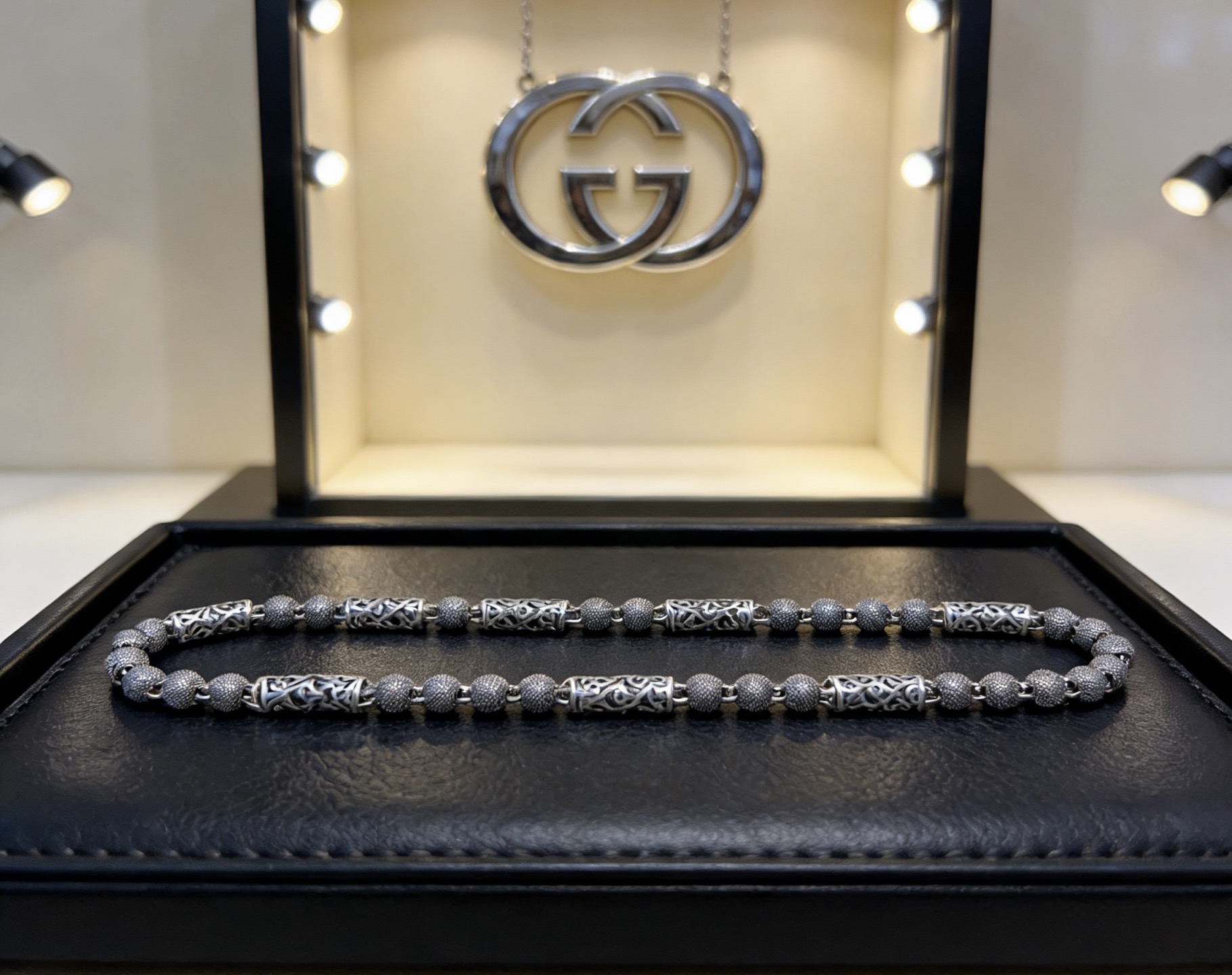 Gucci 不爆不发 抖音带货 首选 𝐆𝐮𝐜𝐜𝐢古驰项链最新款链条档次更高 Anger Forest系列双g设计理念 古驰项链
