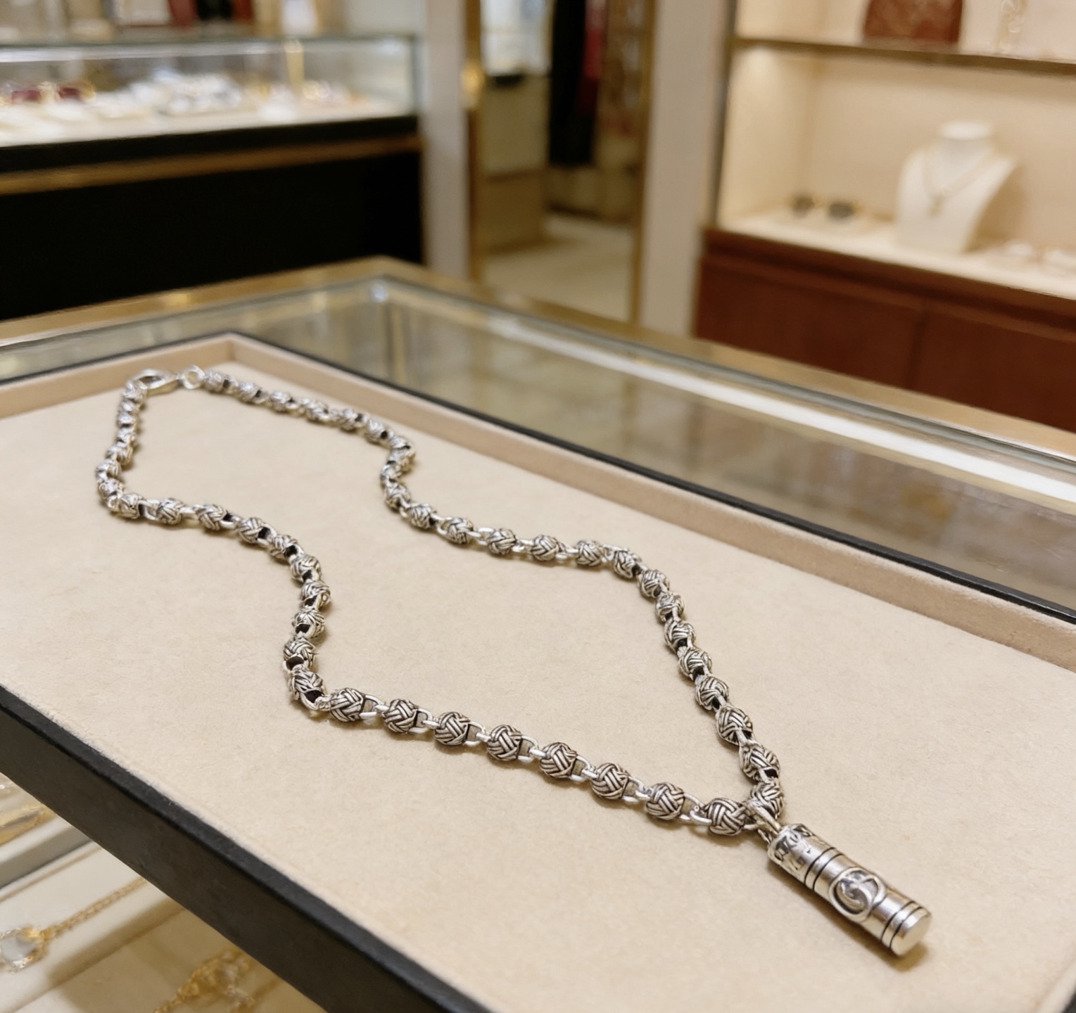 Gucci 不爆不上 𝐆𝐮𝐜𝐜𝐢古驰项链最新款链条档次更高 保色Anger Forest系列双g银项链