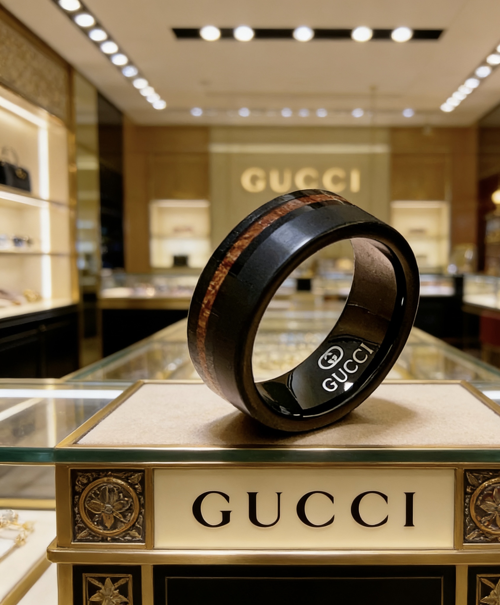 Gucci 𝐆𝐮𝐜𝐜𝐢古驰戒指最新款款式档次更高 Anger Forest系列v金质感沉沉双G纯手工制作工艺 古驰戒指 高端定制 镶嵌贝壳材质