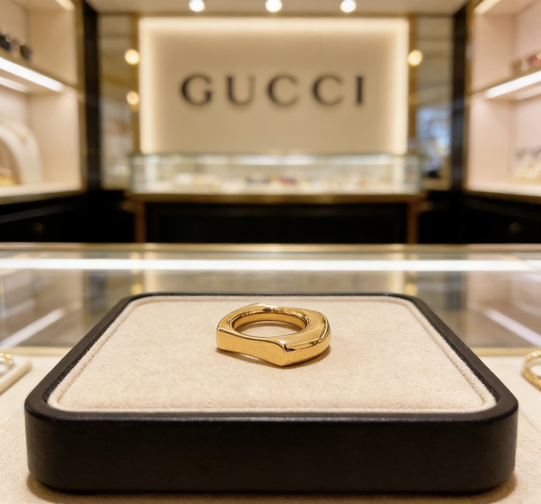 Gucci 𝐆𝐮𝐜𝐜𝐢古驰戒指最新款款式档次更高 Anger Forest系列v金质感双G纯手工制作工艺 古驰戒指