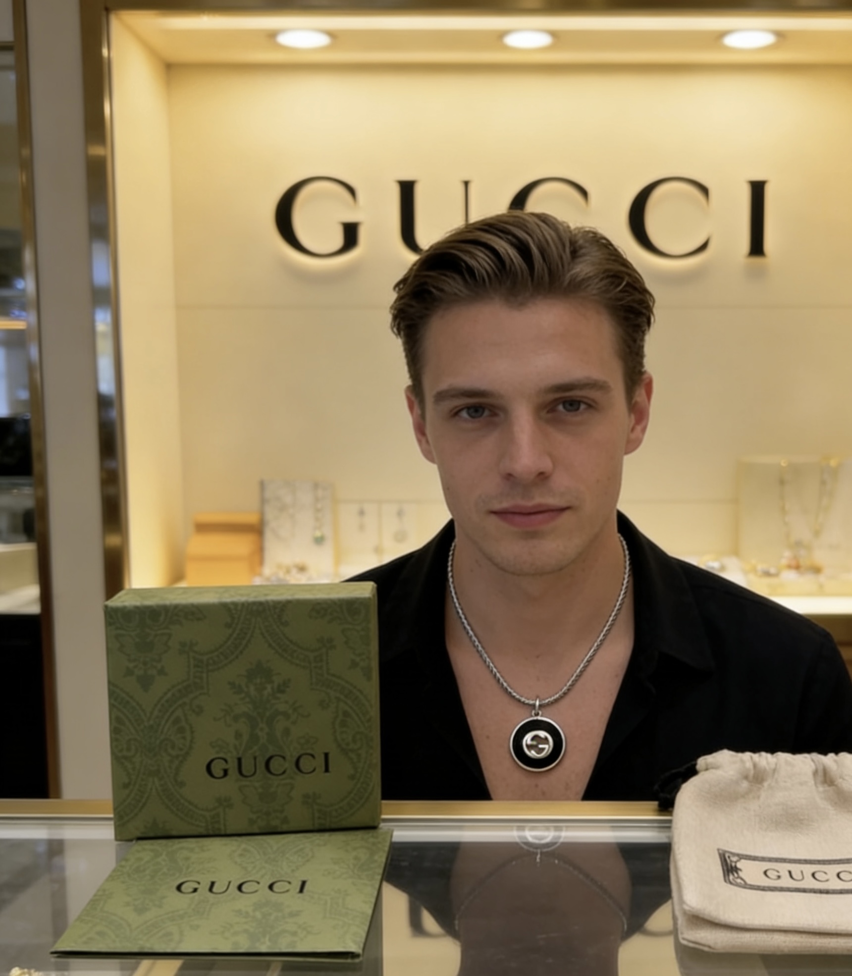 Gucci 不爆不发 抖音带货 首选 𝐆𝐮𝐜𝐜𝐢古驰项链最新款链条档次更高 Anger Forest系列双g设计理念 古驰项链