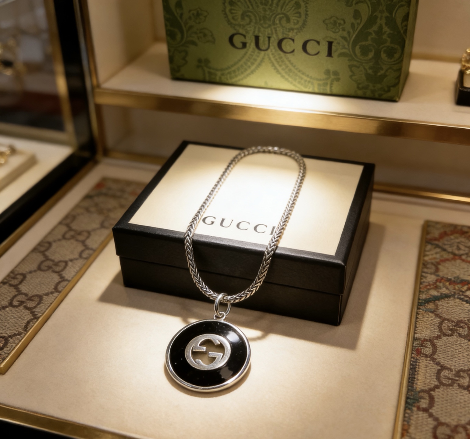 Gucci 不爆不发 抖音带货 首选 𝐆𝐮𝐜𝐜𝐢古驰项链最新款链条档次更高 Anger Forest系列双g设计理念 古驰项链