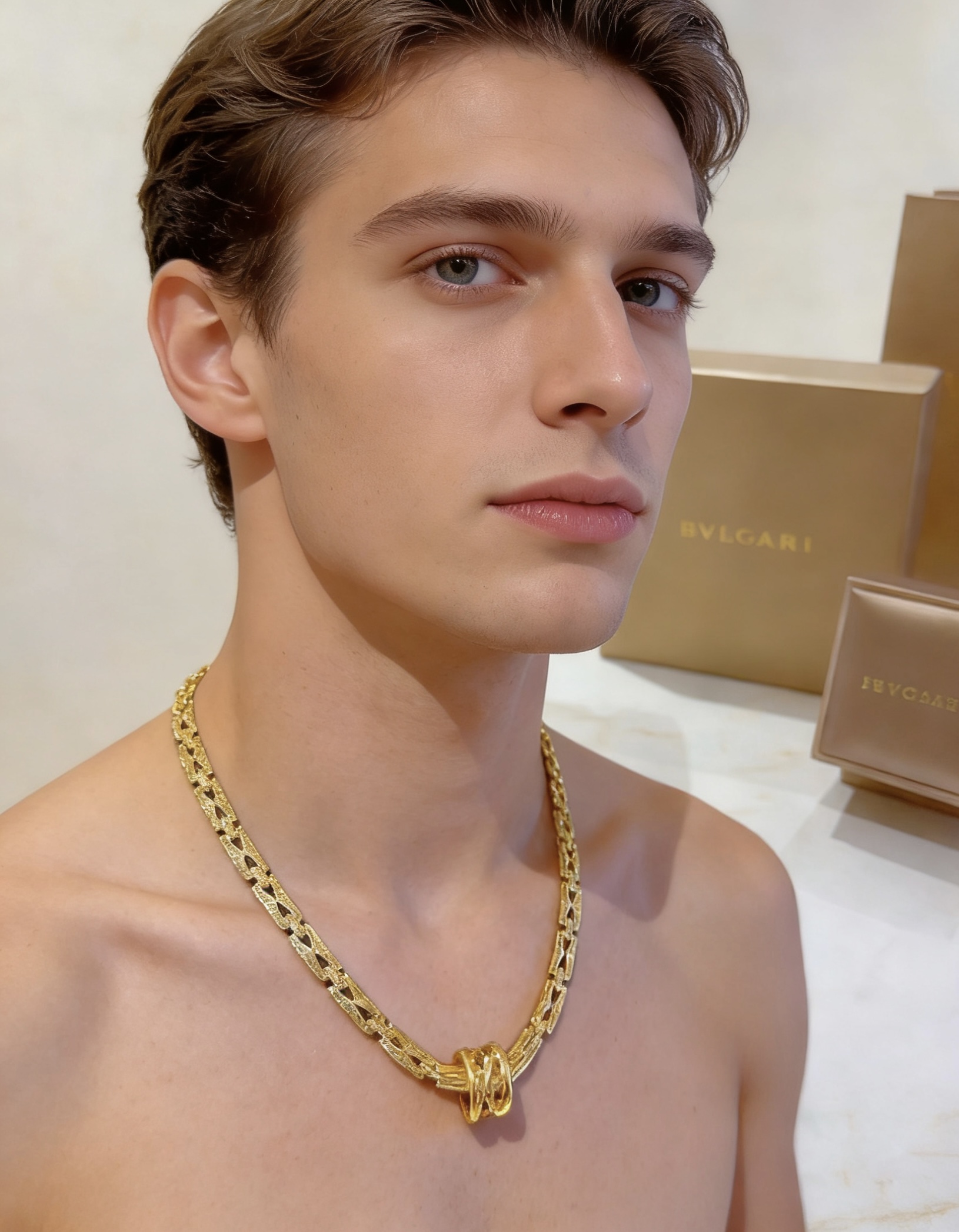 Bvlgari 宝格丽项链V金材质 BVLGARI宝格丽 DIVAS‘ DREAM 系列 品相完美