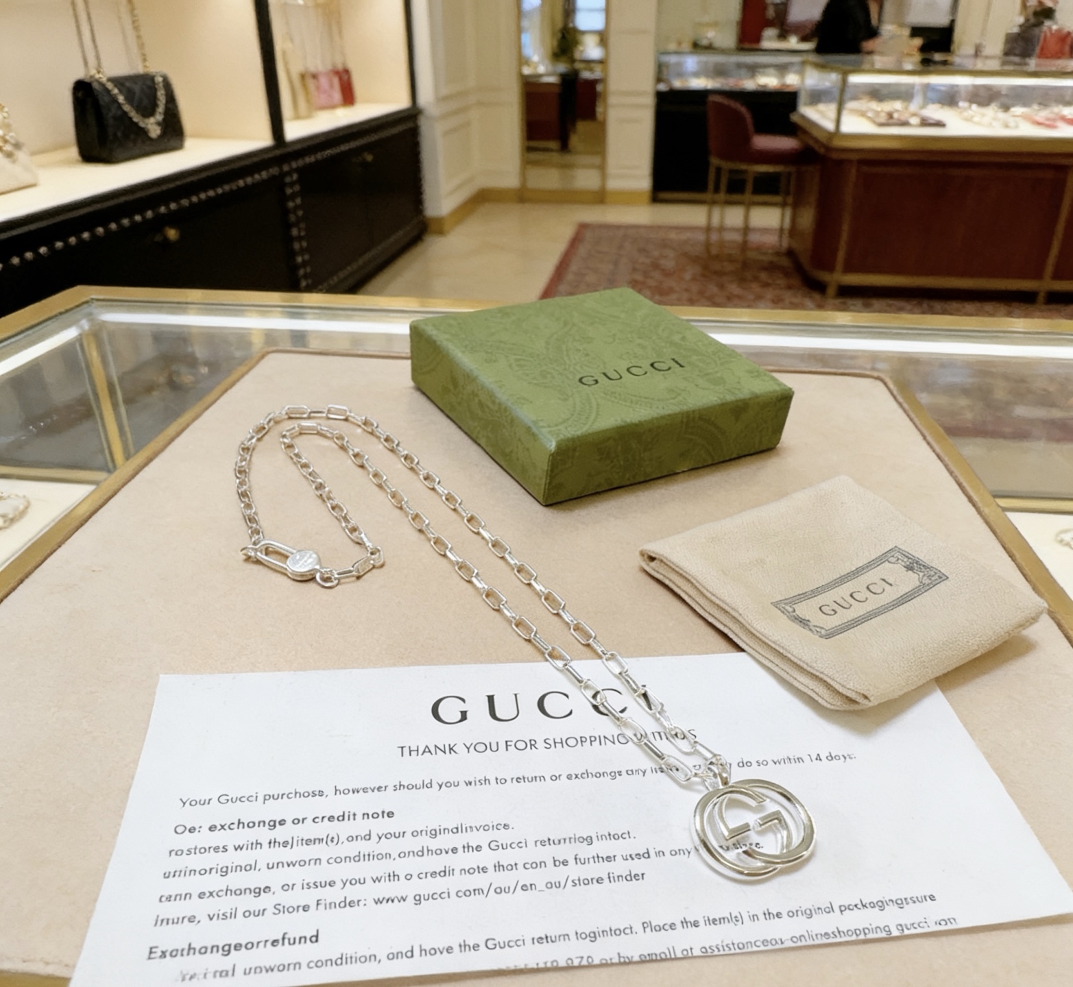 Gucci 新品发布 𝐆𝐮𝐜𝐜𝐢古驰项链最新款链条档次更高 Anger Forest系列双G 款设计理念项链系列新品古驰项链