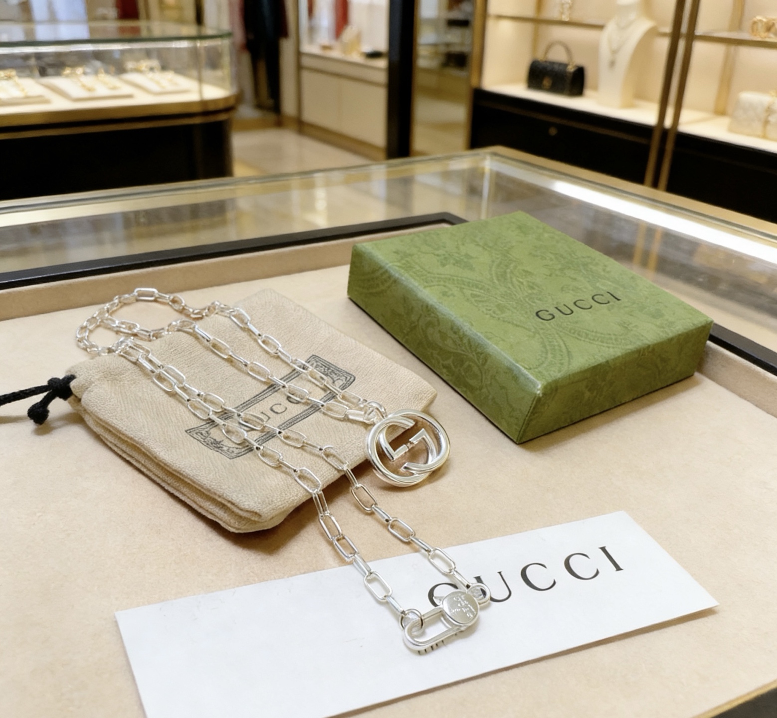 Gucci 新品发布 𝐆𝐮𝐜𝐜𝐢古驰项链最新款链条档次更高 Anger Forest系列双G 款设计理念项链系列新品古驰项链