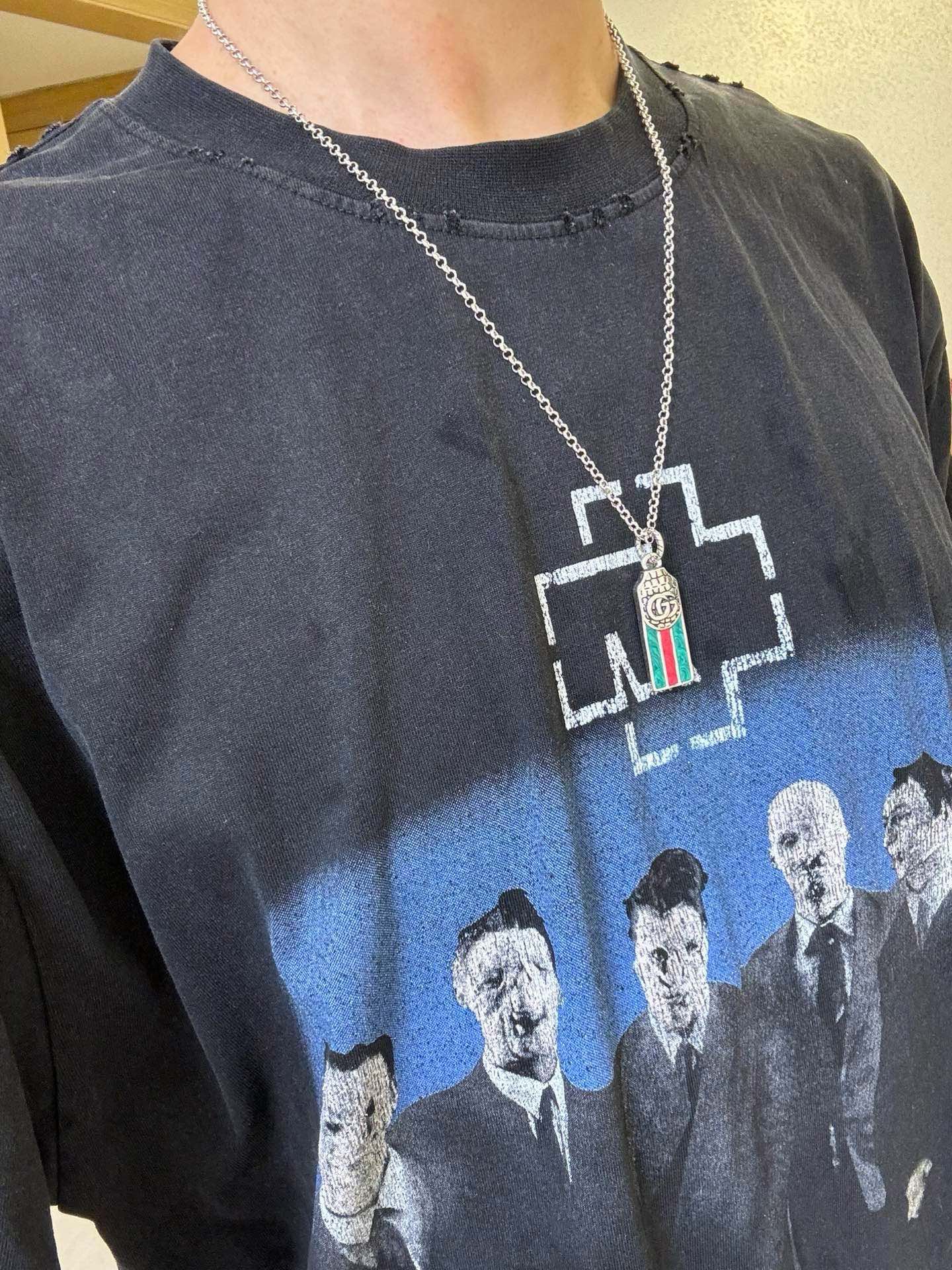 Gucci 太帅啦 𝐆𝐮𝐜𝐜𝐢古驰项链最新款链条档次更高 款Anger Forest系列双G新款古驰项链