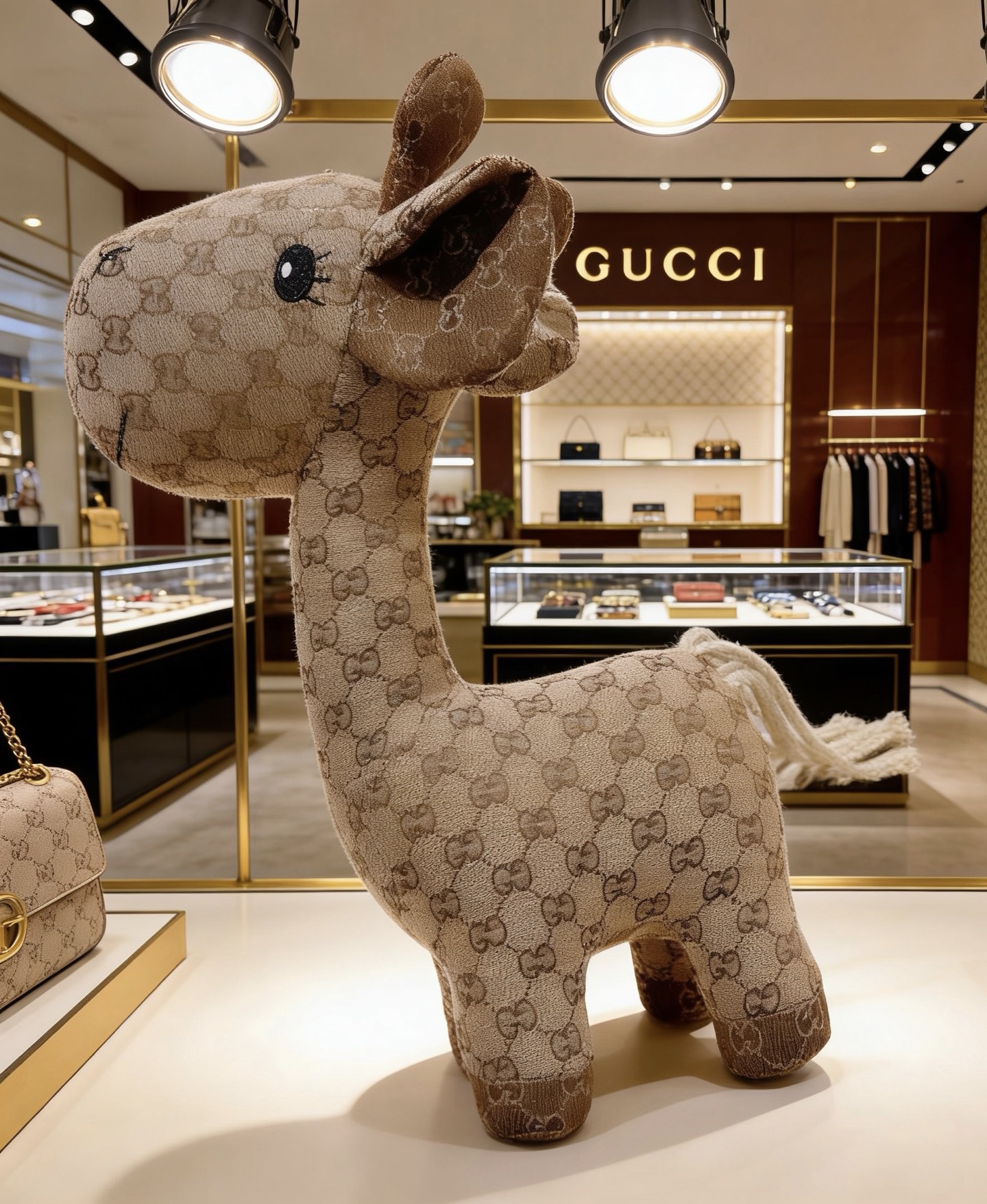 Gucci 来袭 古驰官网首发新品毛驴玩偶独家高品质发售 出口法国订单新品发布 古驰的的一款毛驴公仔