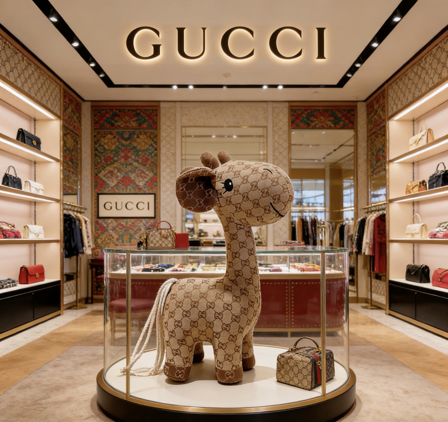 Gucci 来袭 古驰官网首发新品毛驴玩偶独家高品质发售 出口法国订单新品发布 古驰的的一款毛驴公仔