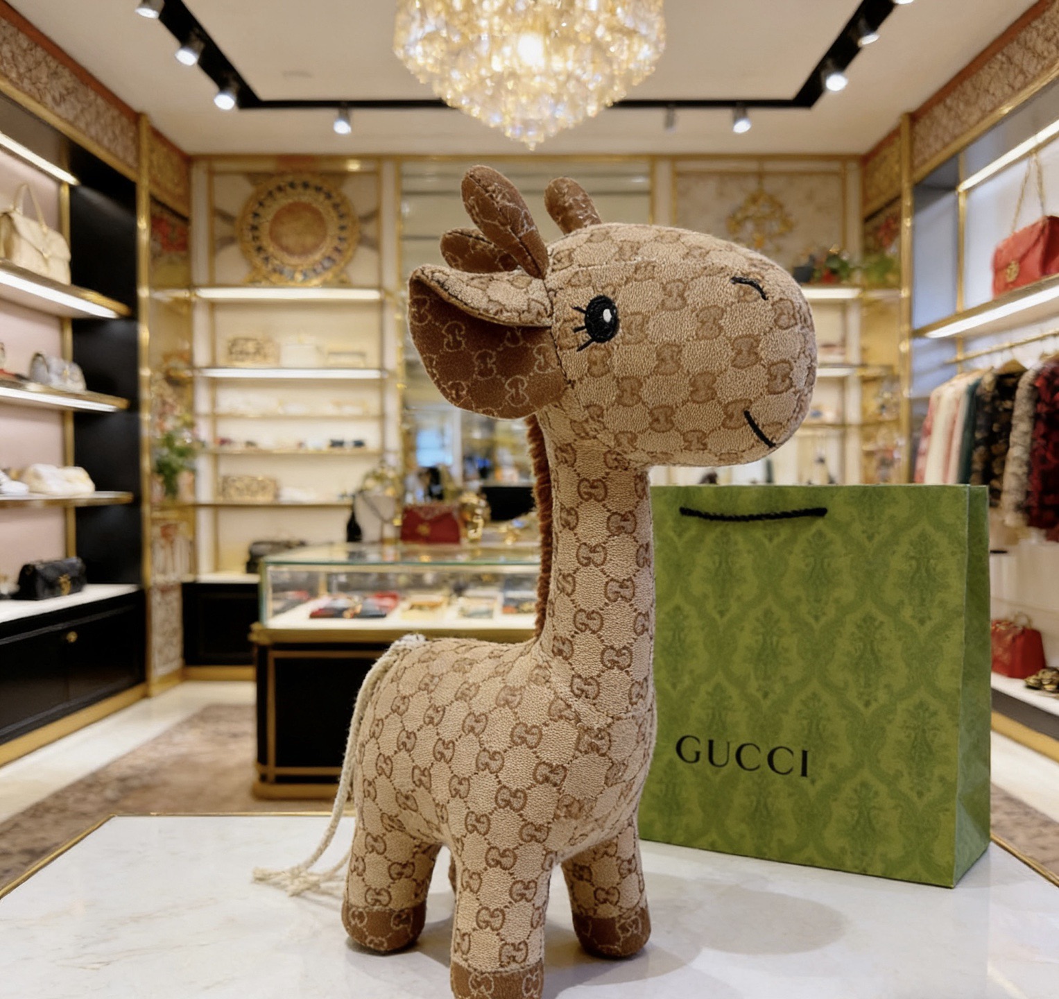 Gucci 来袭 古驰官网首发新品毛驴玩偶独家高品质发售 出口法国订单新品发布 古驰的的一款毛驴公仔