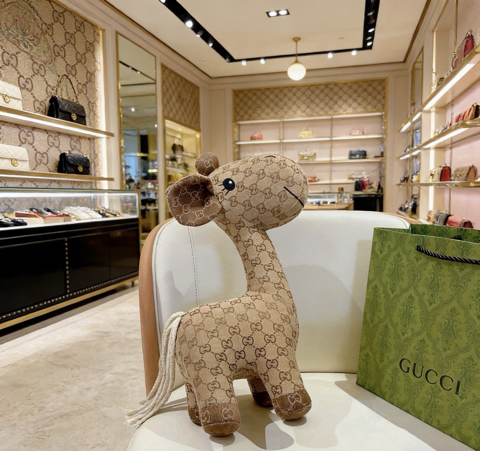 Gucci 来袭 古驰官网首发新品毛驴玩偶独家高品质发售 出口法国订单新品发布 古驰的的一款毛驴公仔