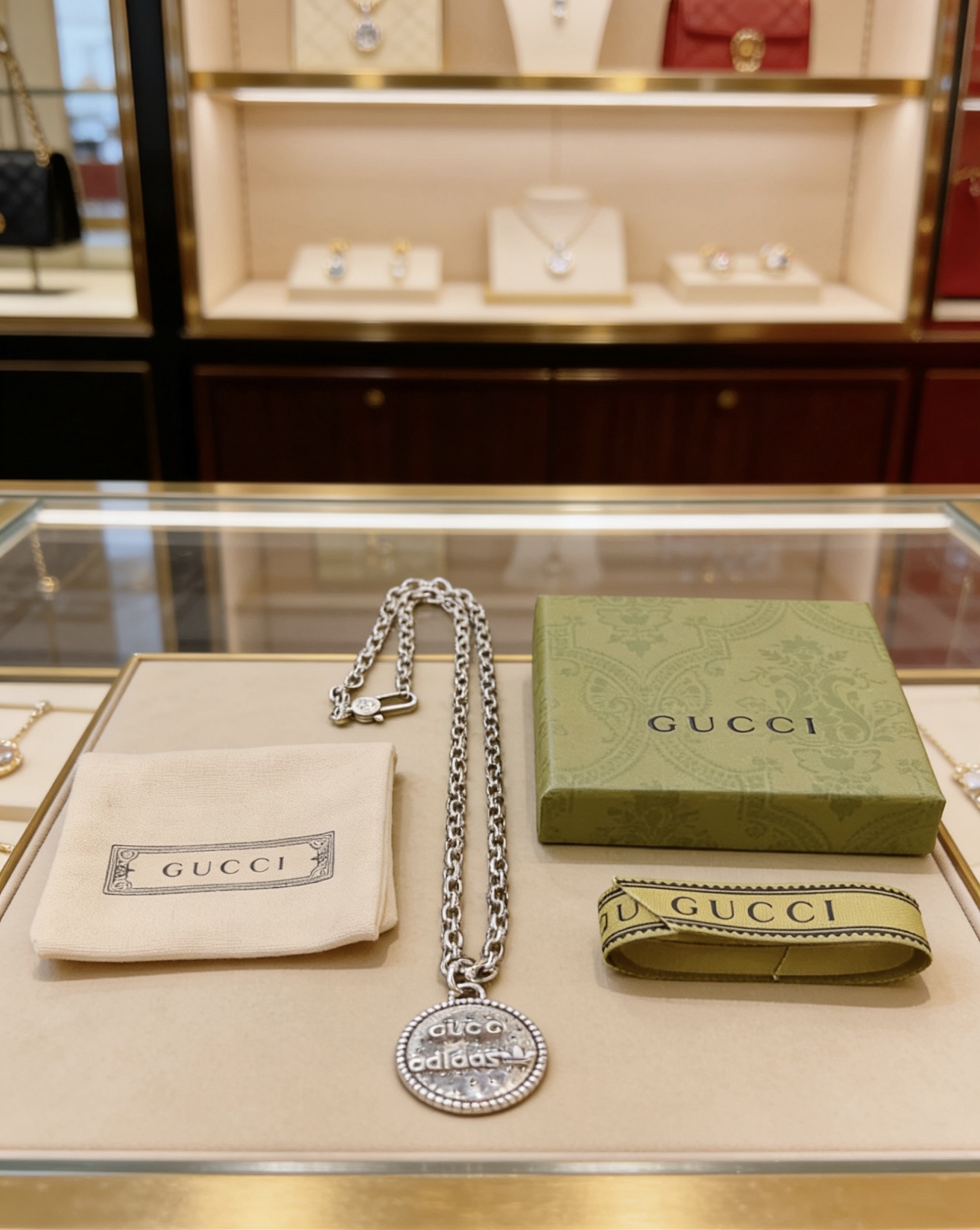Gucci 不爆不发 抖音带货 首选 𝐆𝐮𝐜𝐜𝐢古驰项链最新款链条档次更高 Anger Forest系列双g设计理念 系列古驰项链