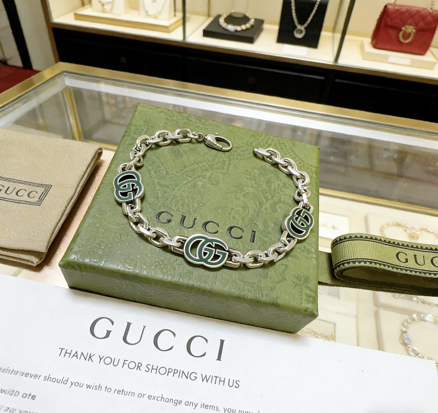 Gucci 2026最新出炉土豪版手链 认准细节链身闪沙效果