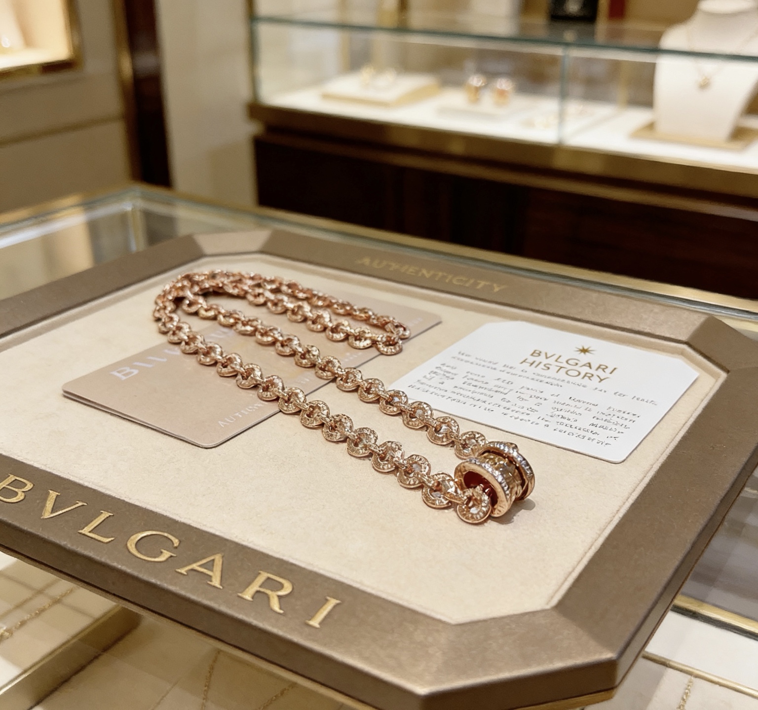 Bvlgari 宝格丽项链V金材质 BVLGARI宝格丽 DIVAS‘ DREAM 系列 品相完美