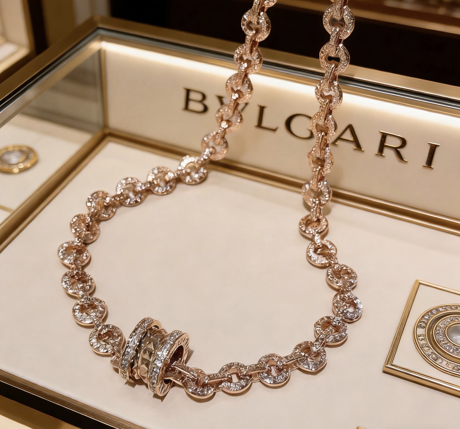 Bvlgari 宝格丽项链V金材质 BVLGARI宝格丽 DIVAS‘ DREAM 系列 品相完美